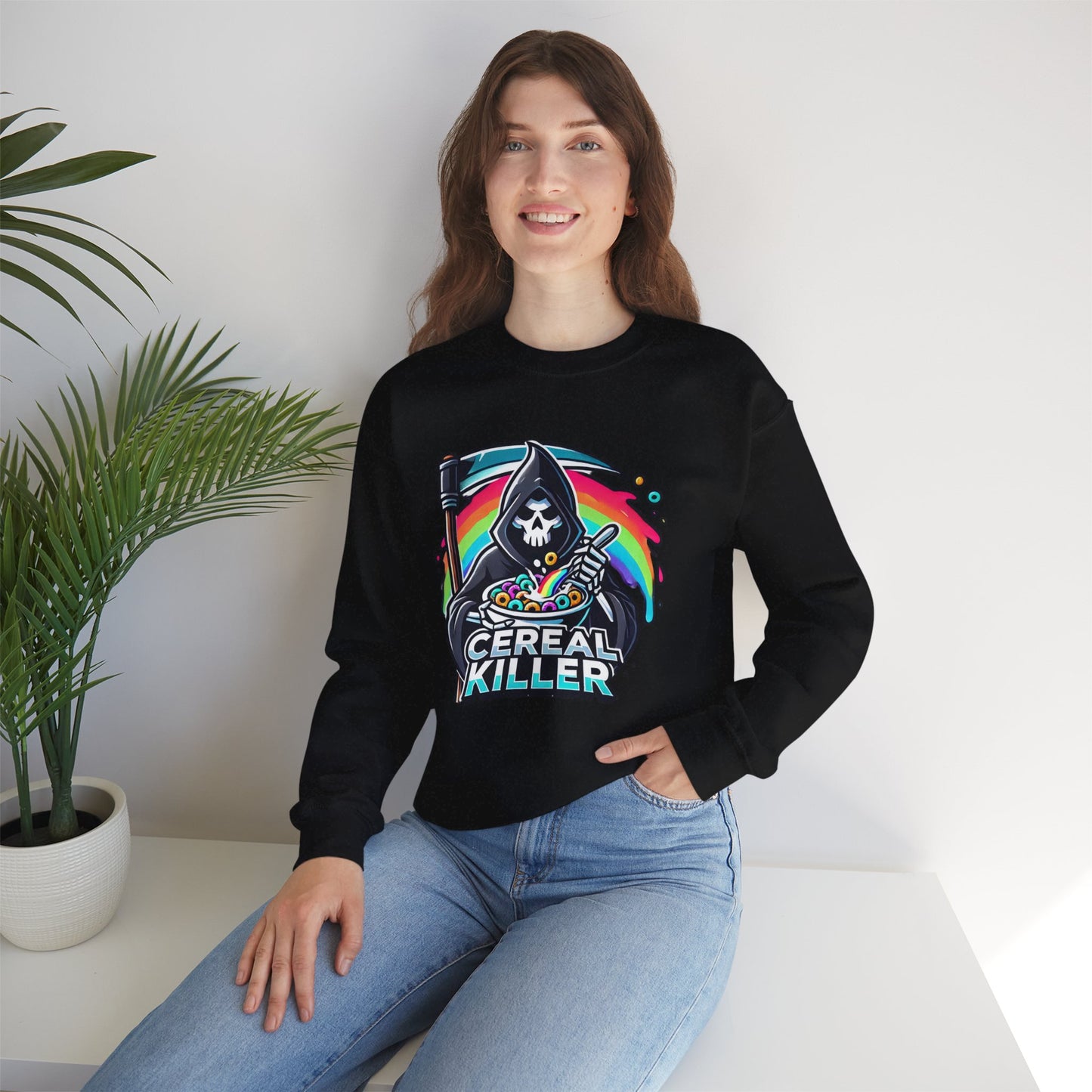 Cereal Killer Grim Design - Unisex Sweatshirt
