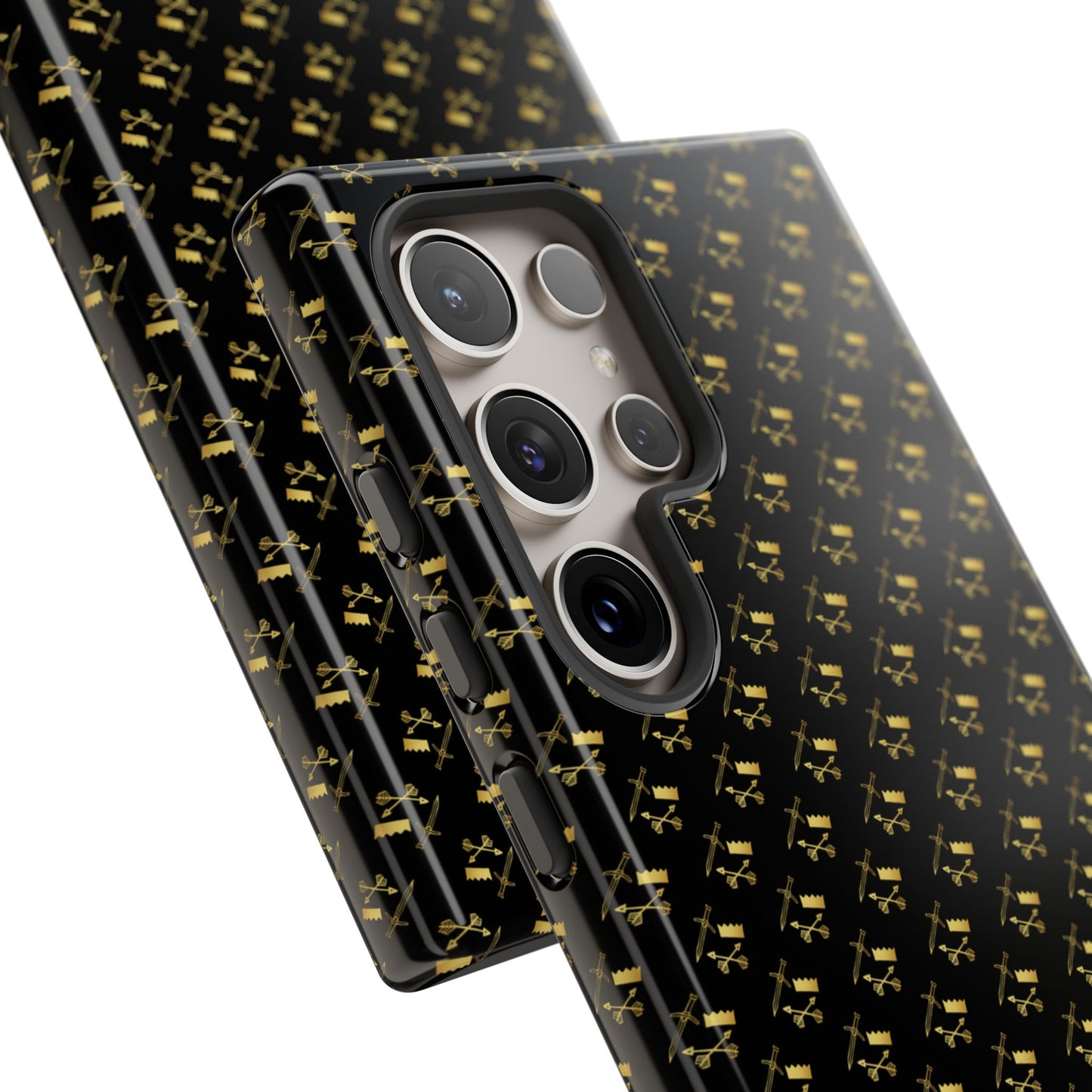 Gold and Bold Warrior Pattern - Tough Phone Cases
