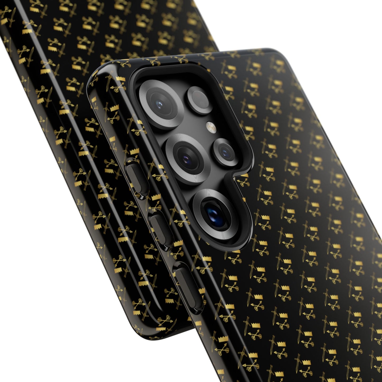Gold and Bold Warrior Pattern - Tough Phone Cases