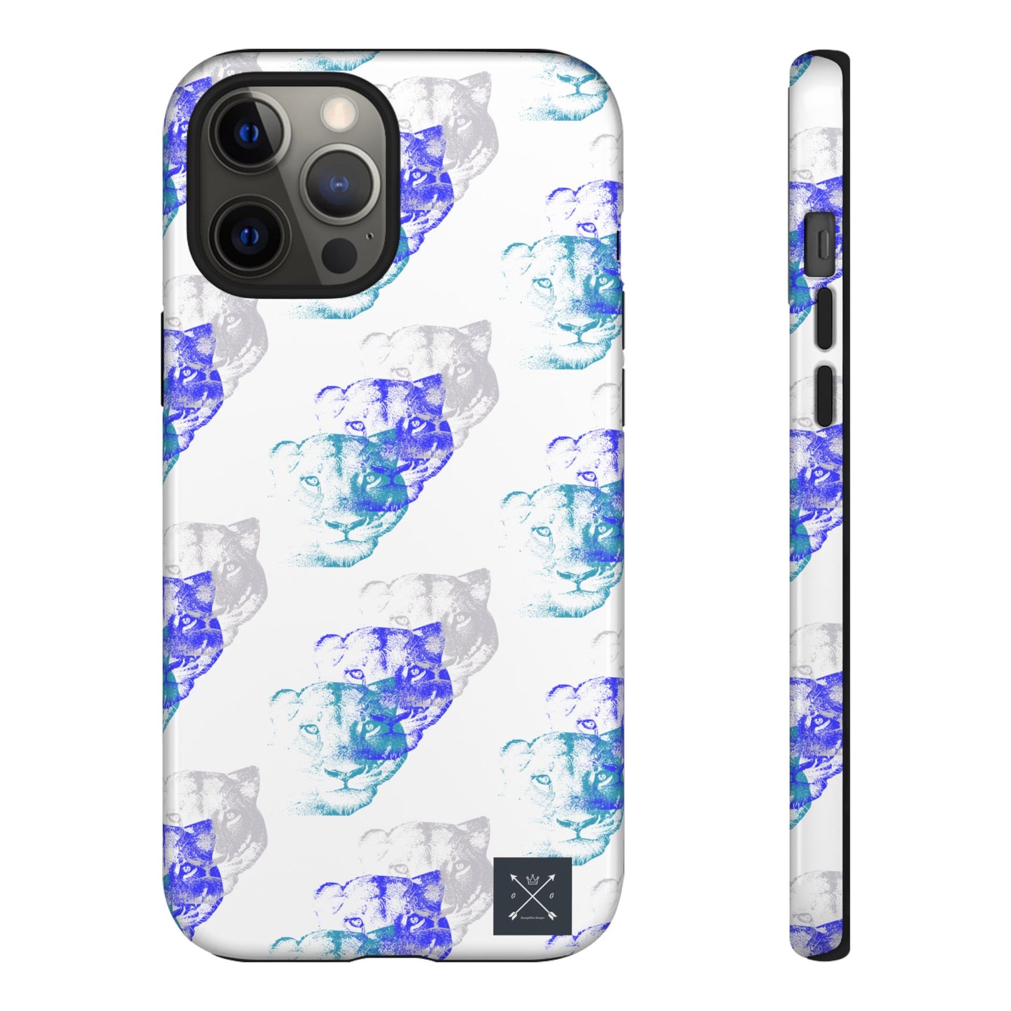 Lioness Arising (white/pattern) - Tough Phone Cases