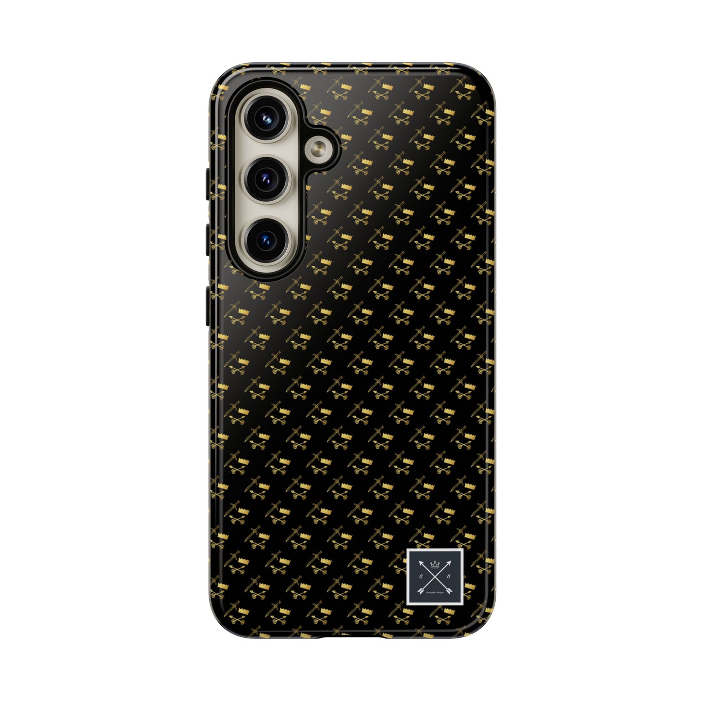 Gold and Bold Warrior Pattern - Tough Phone Cases