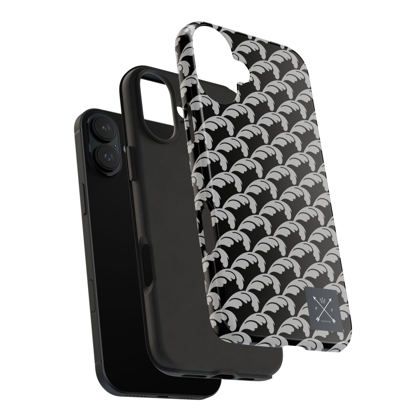 Beautiful Beloved One Flourish (silver/black) - Tough Phone Cases
