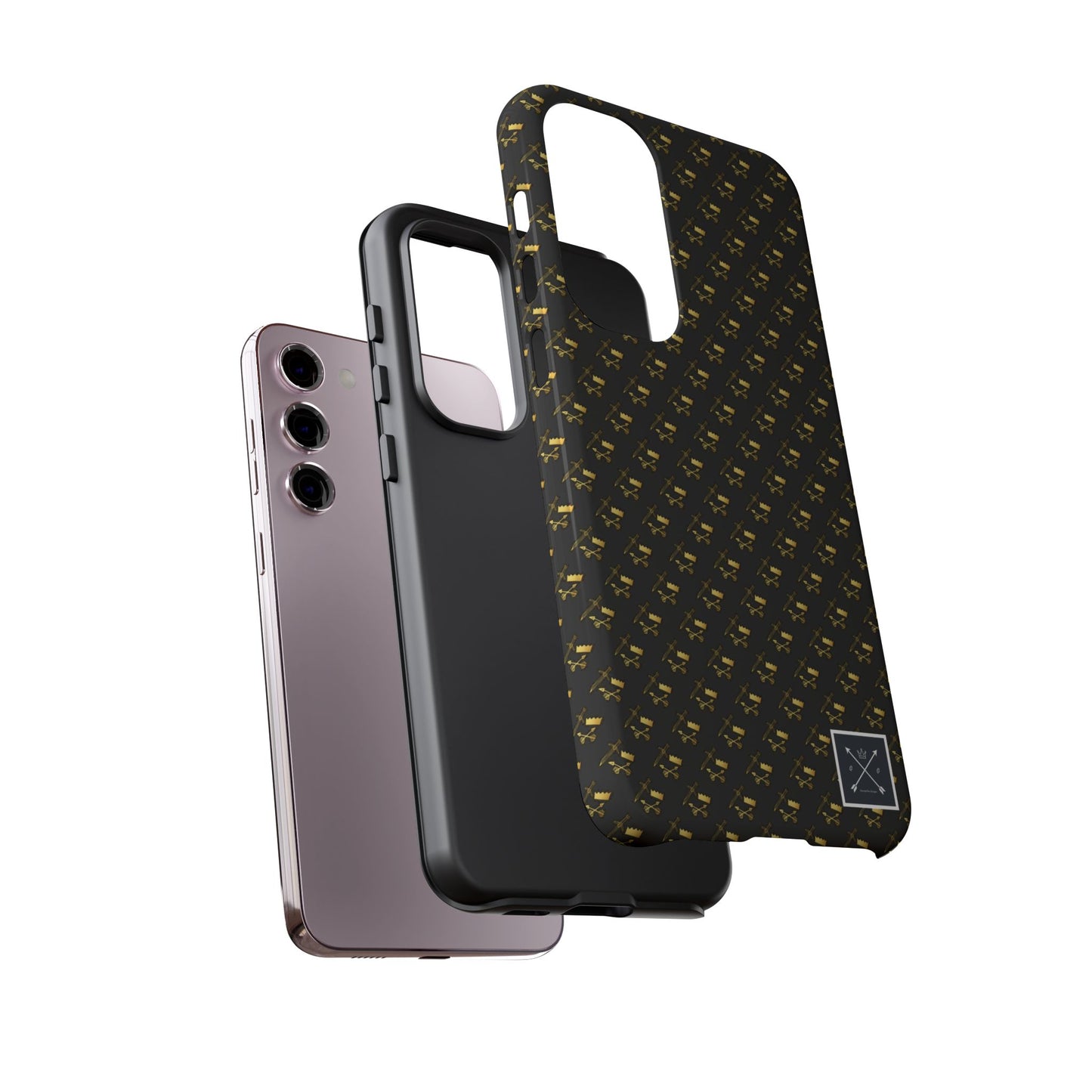 Gold and Bold Warrior Pattern - Tough Phone Cases