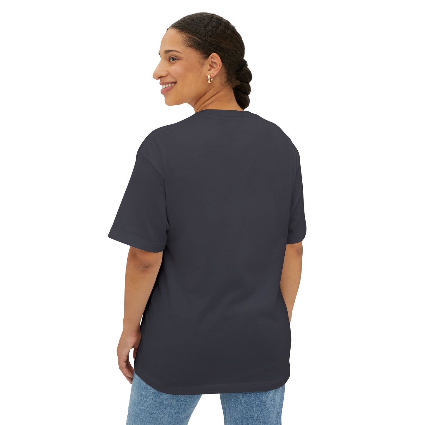 Funny Cat Workout Tee - Unisex Oversized Boxy T-Shirt