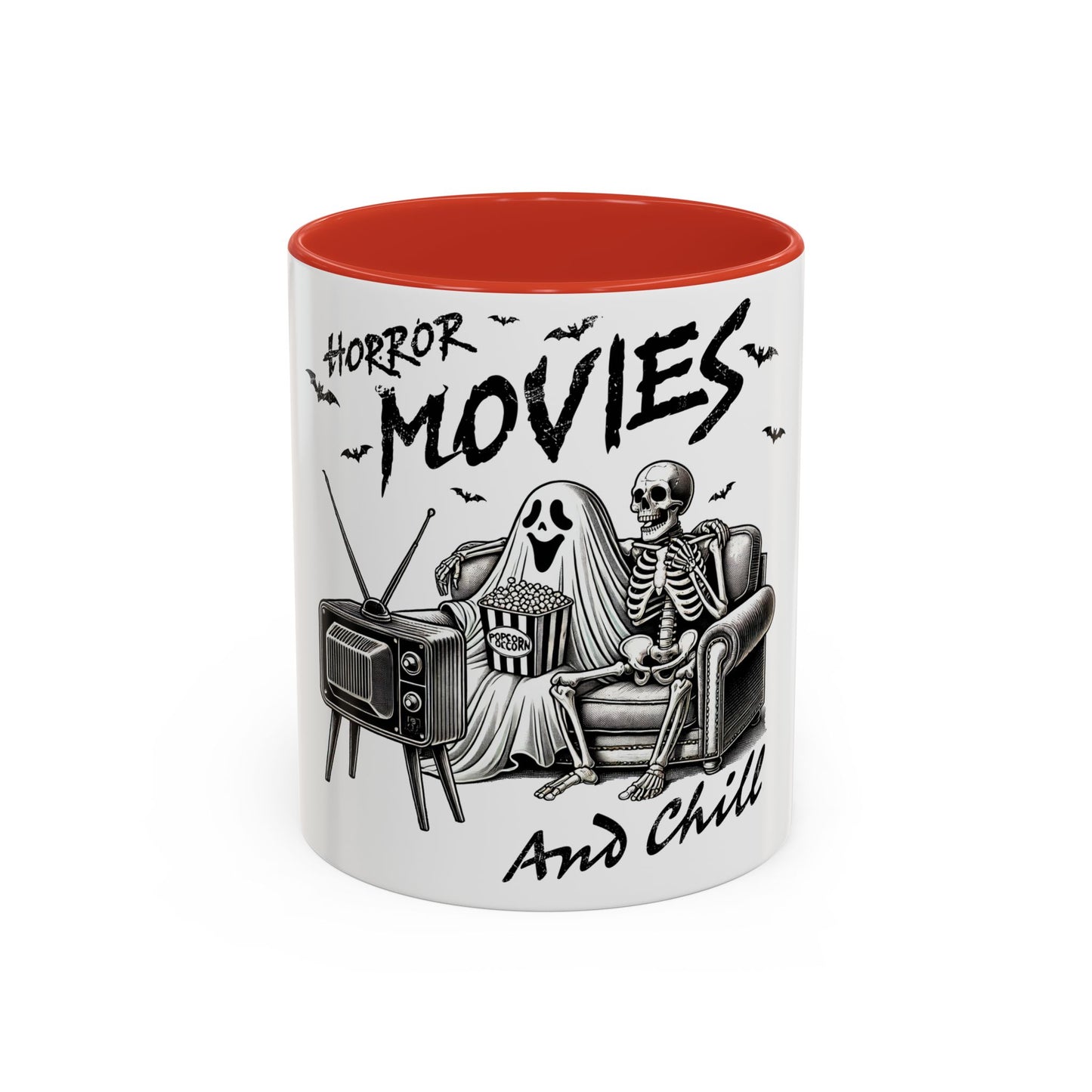 Horror Movies and Chill - Accent Coffee Mug (11, 15oz)