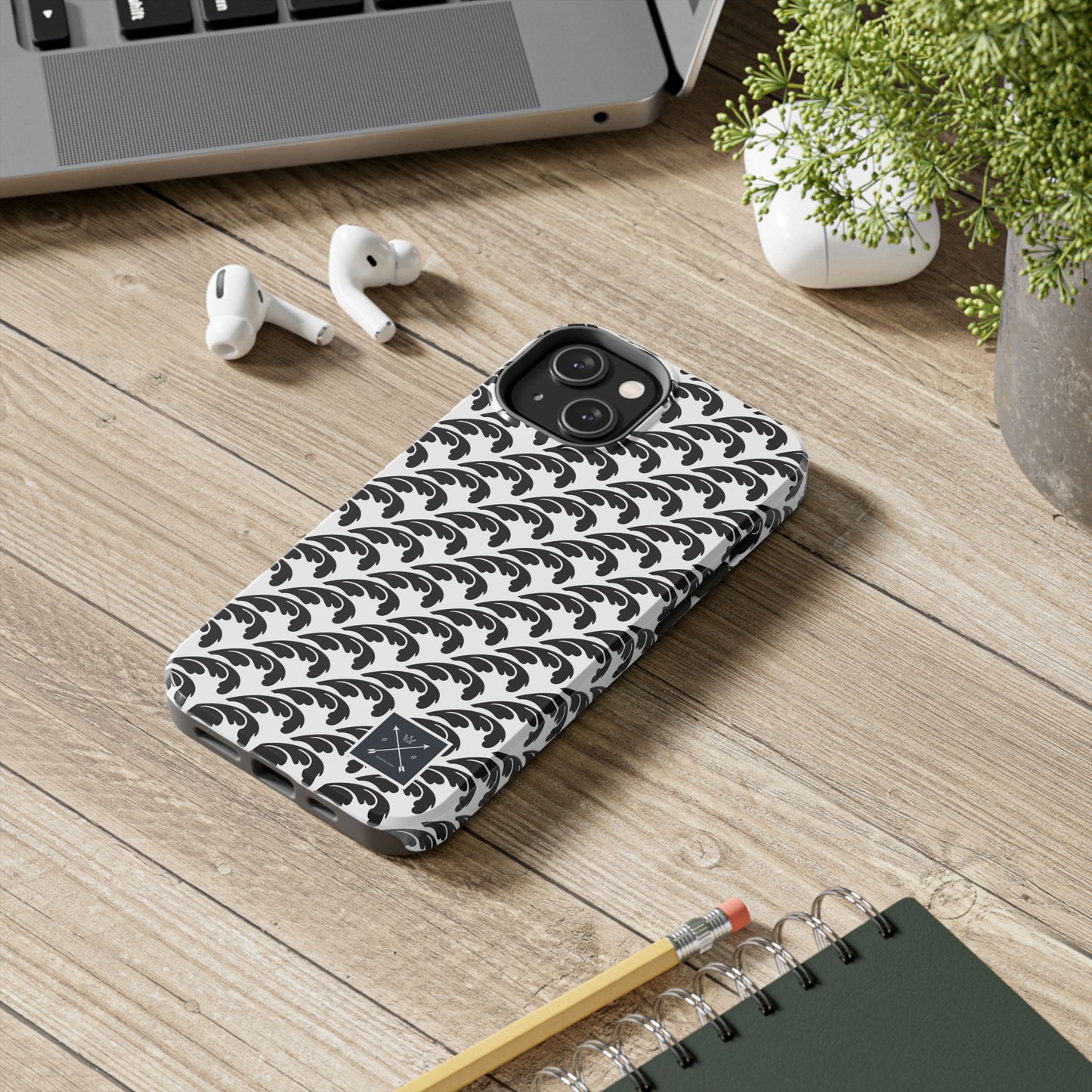 Beautiful Beloved One Flourish (black/white) - Tough Phone Cases