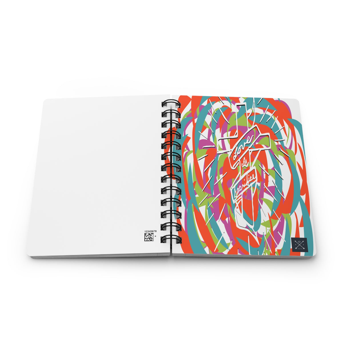 Love is Sacrifice - Spiral Notebook - Ruled Line