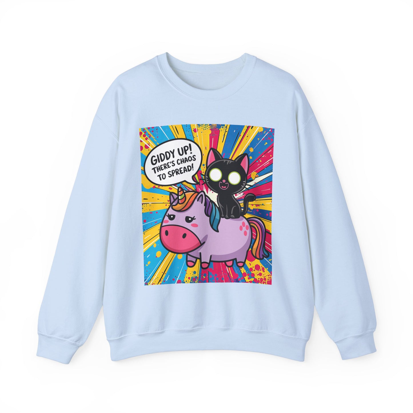 Giddy Up There's Chaos to Spread - Crewneck Sweatshirt