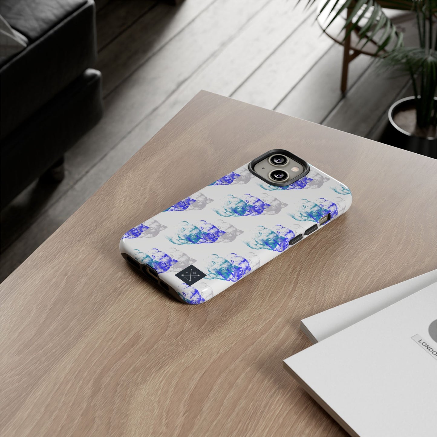 Lioness Arising (white/pattern) - Tough Phone Cases