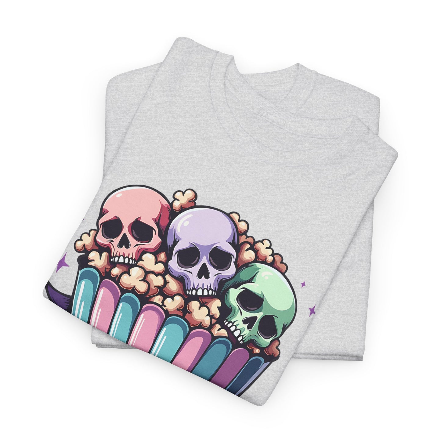 Horror Movies Popcorn Bucket - Unisex Heavy Cotton Tee