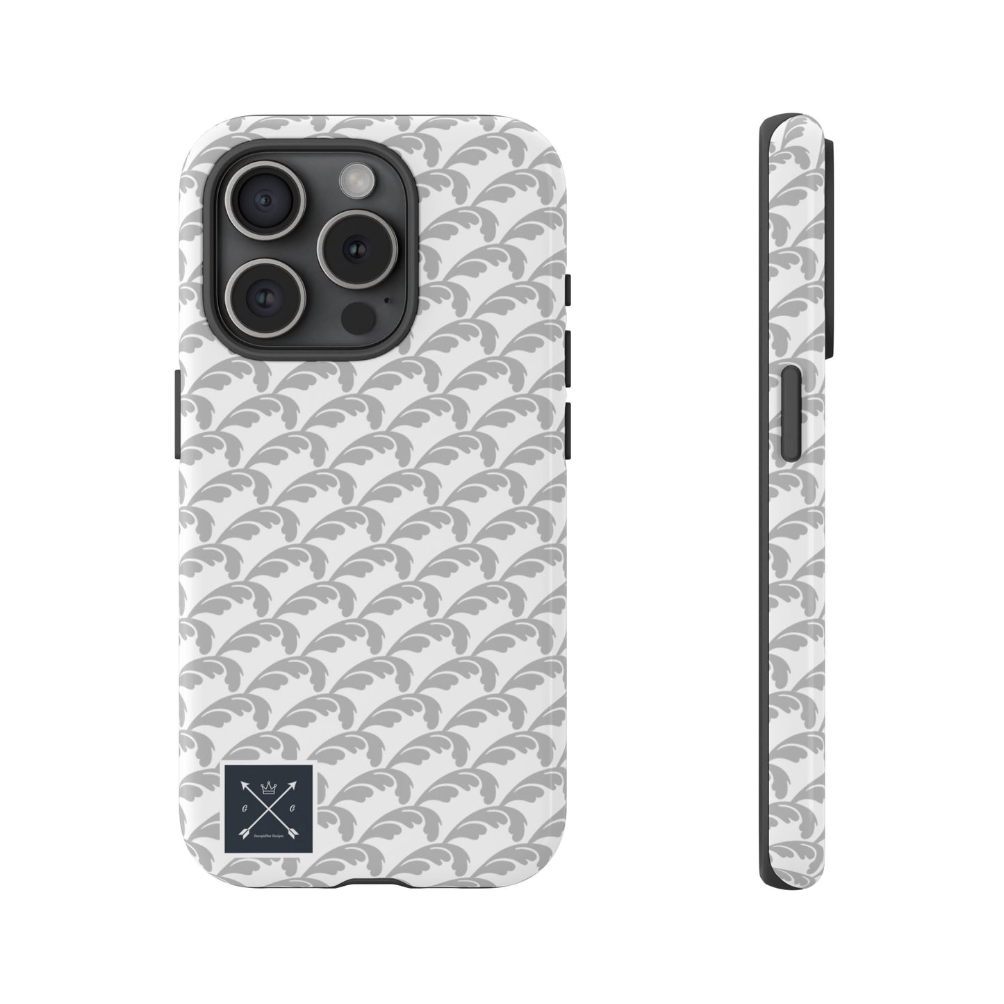 Beautiful Beloved Flourish (silver/white) - Tough Phone Cases