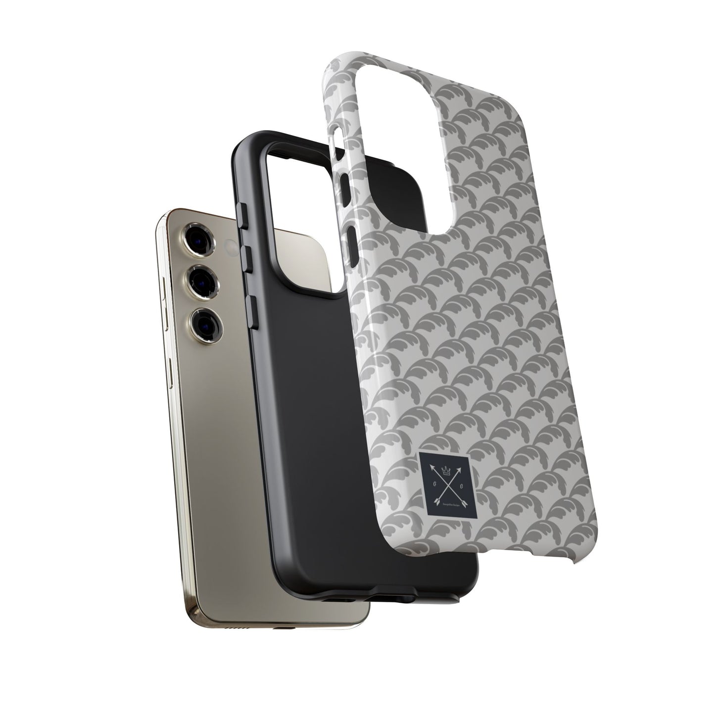 Beautiful Beloved Flourish (silver/white) - Tough Phone Cases