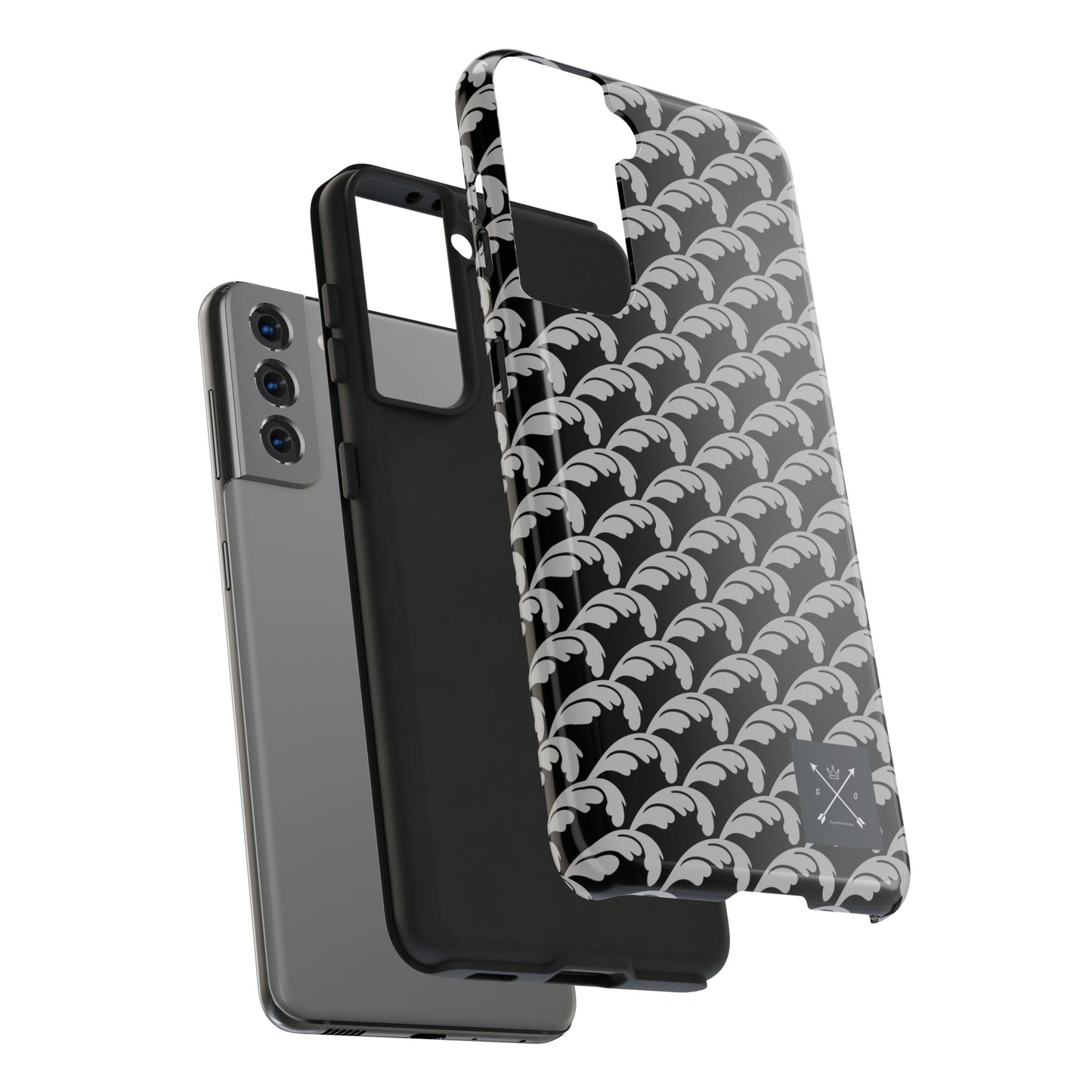 Beautiful Beloved One Flourish (silver/black) - Tough Phone Cases