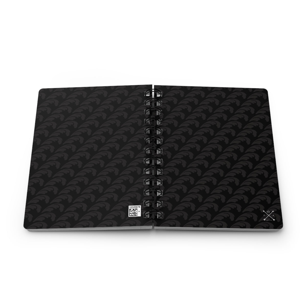 Beautiful Beloved One - Spiral Notebook - Ruled Line - blk/blk