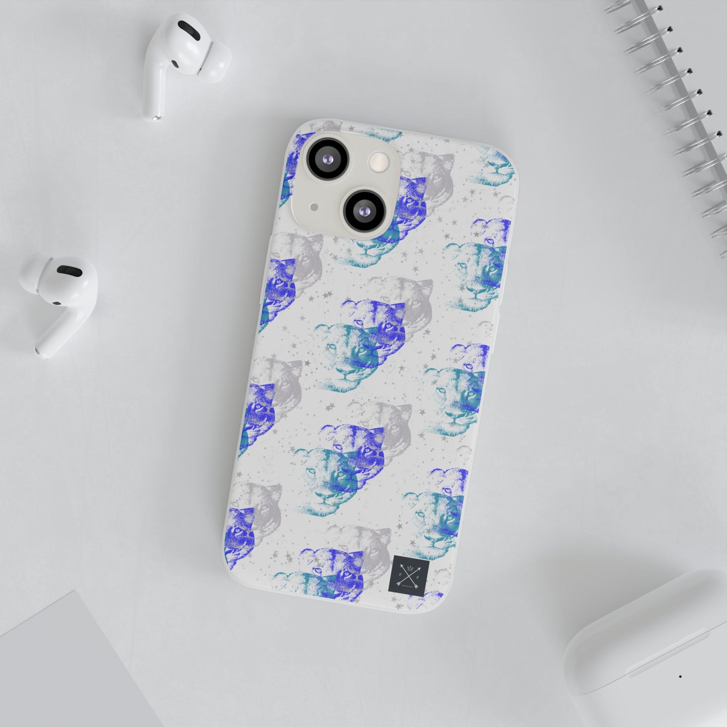 Lioness Arising (white/blue) - Flexi Phone Cases