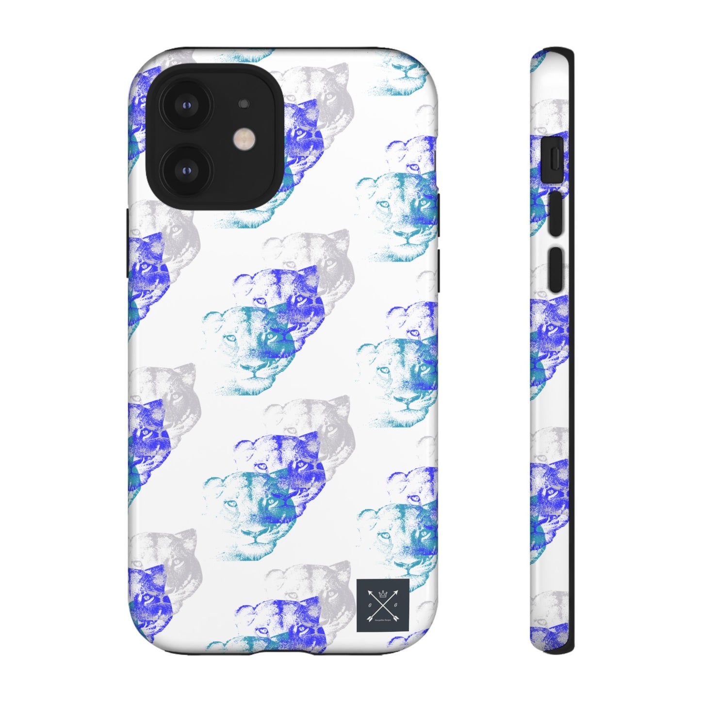 Lioness Arising (white/pattern) - Tough Phone Cases