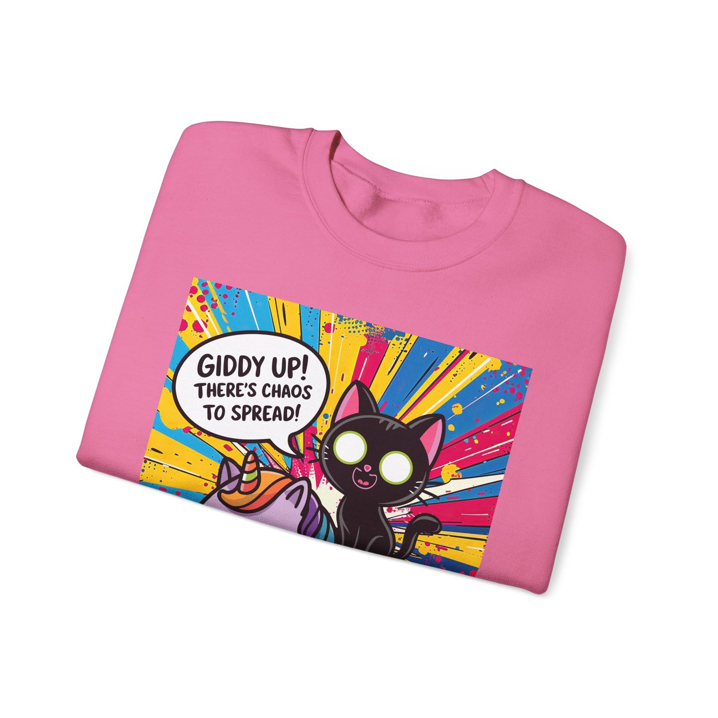 Giddy Up There's Chaos to Spread - Crewneck Sweatshirt