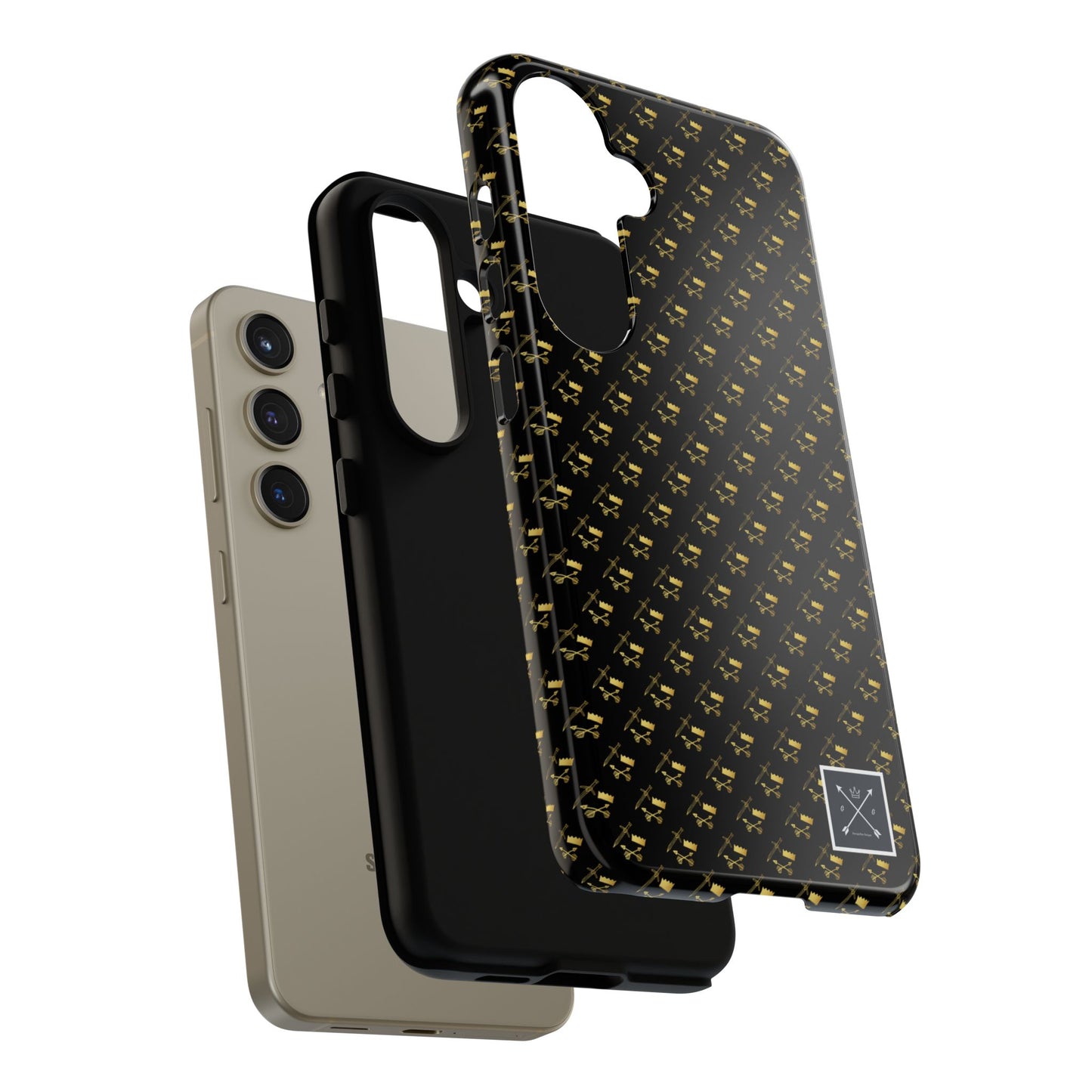 Gold and Bold Warrior Pattern - Tough Phone Cases