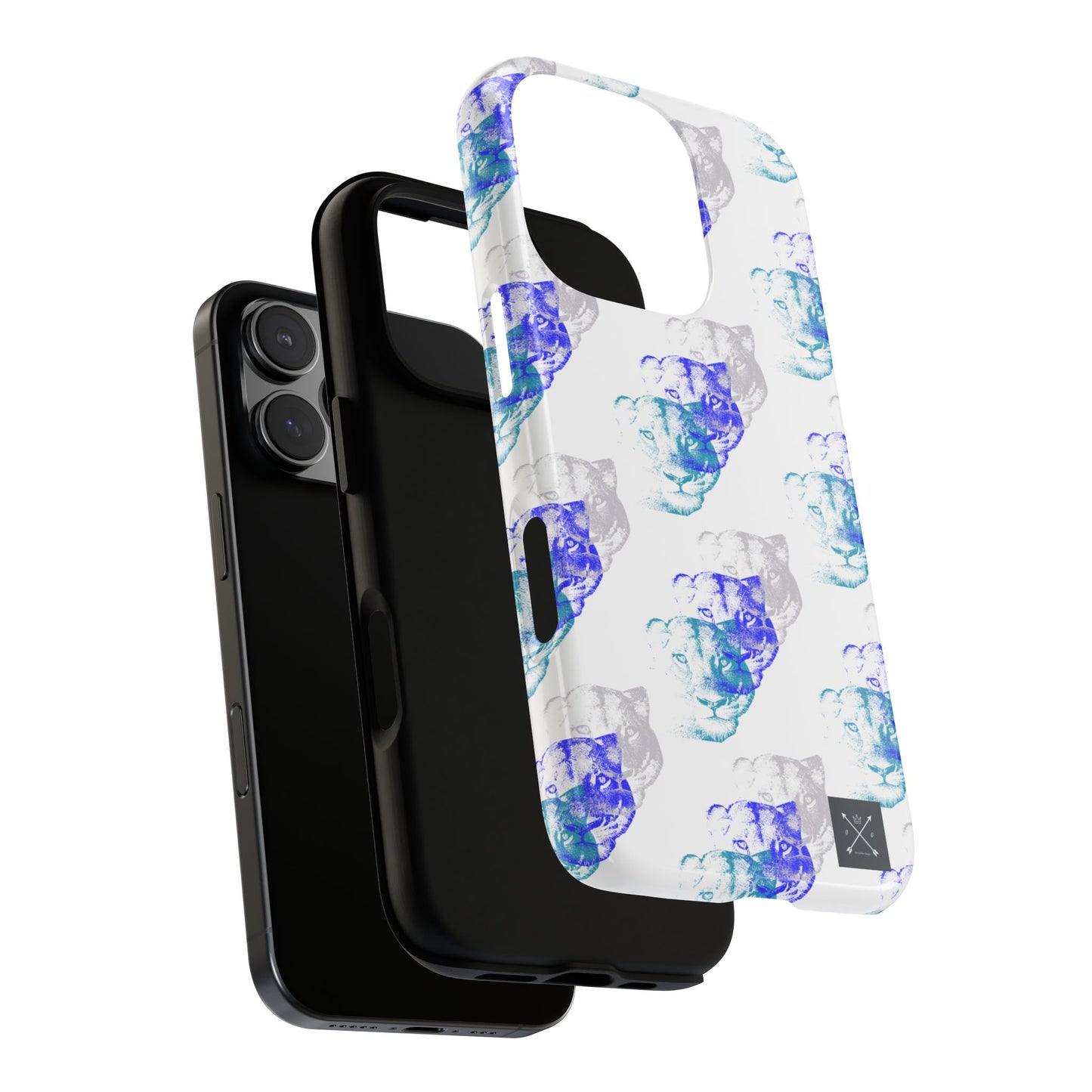 Lioness Arising (white/pattern) - Tough Phone Cases