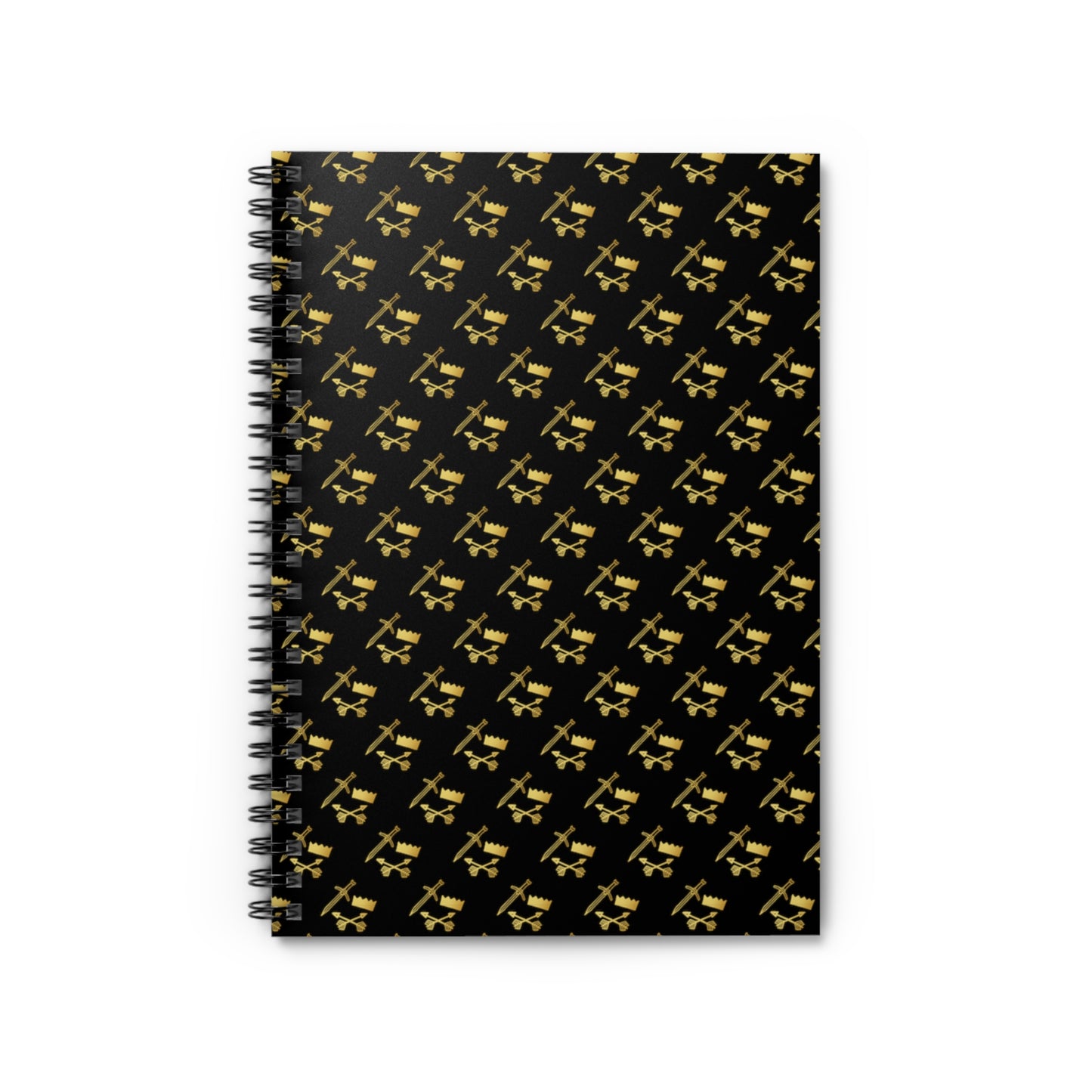 Gold and Bold Warrior - Spiral Notebook - Ruled Line