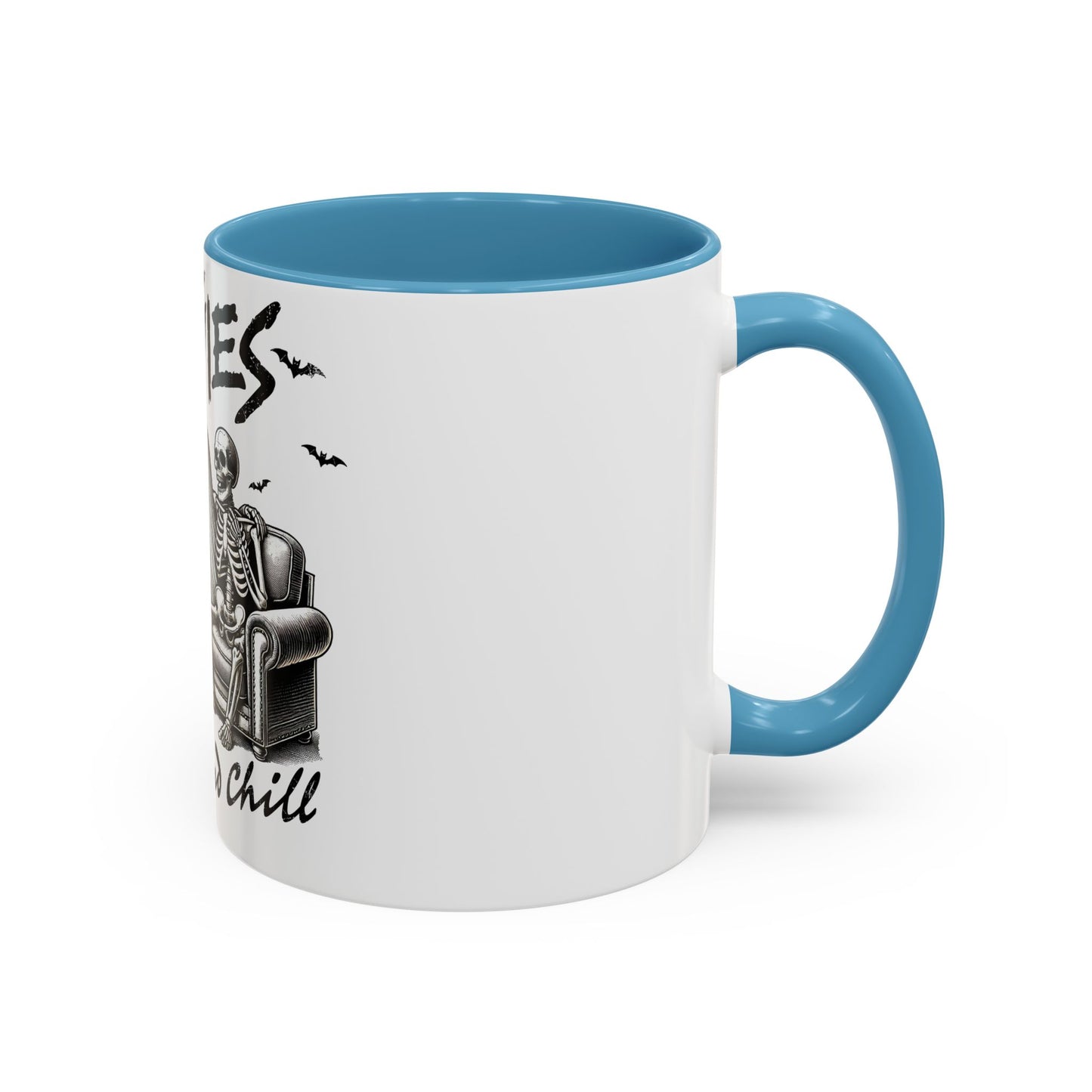 Horror Movies and Chill - Accent Coffee Mug (11, 15oz)