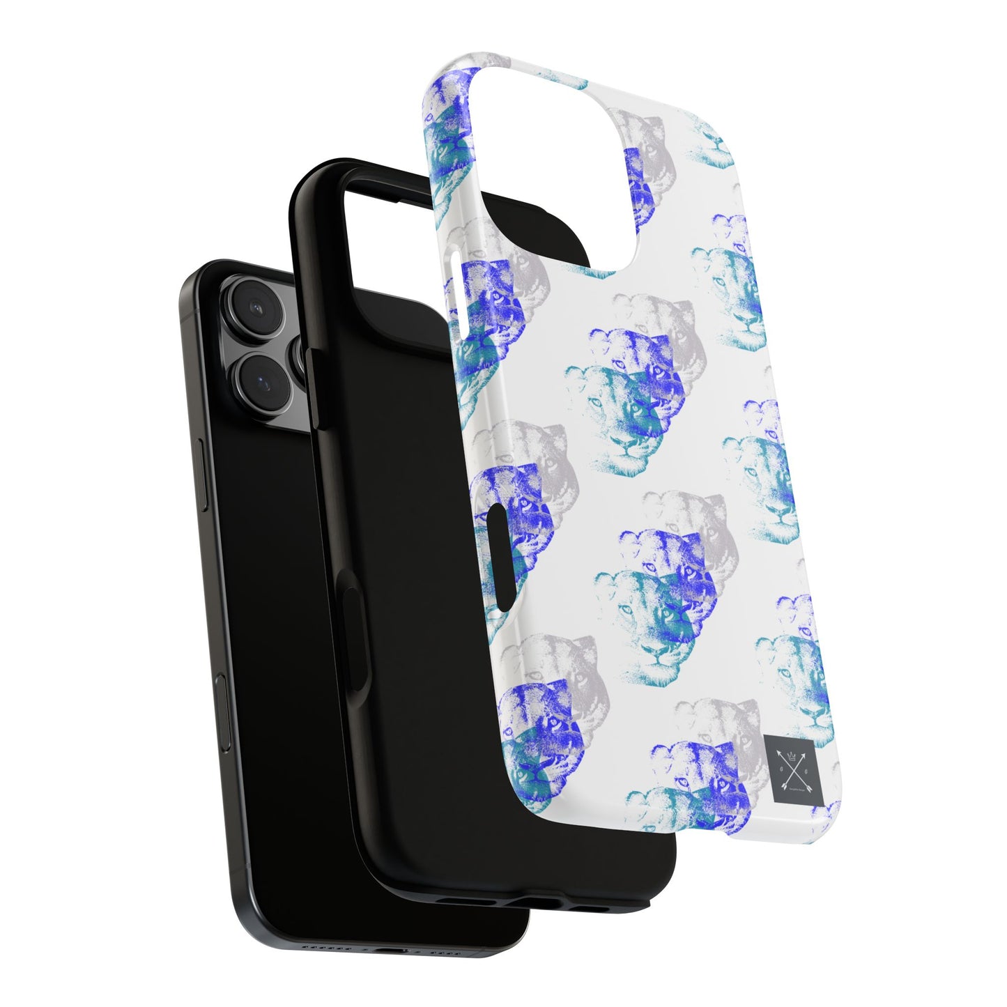 Lioness Arising (white/pattern) - Tough Phone Cases