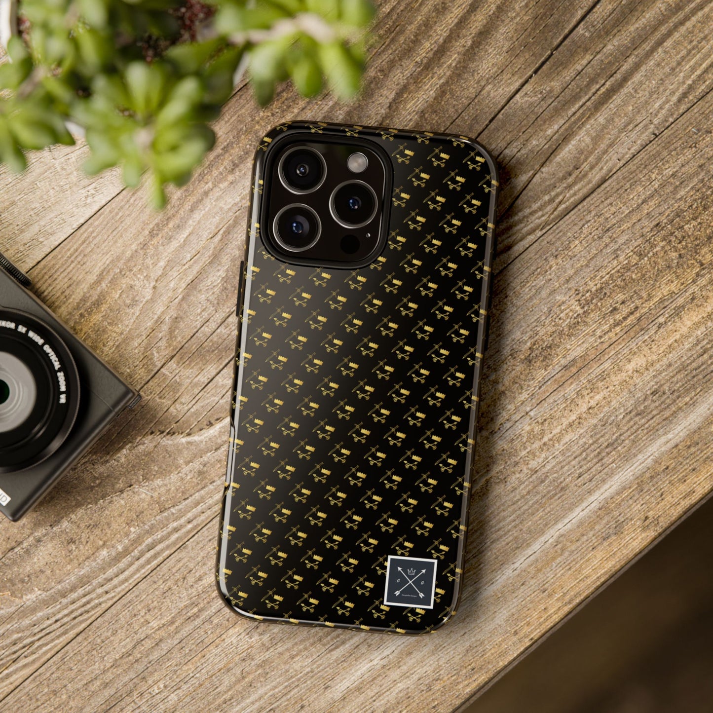 Gold and Bold Warrior Pattern - Tough Phone Cases