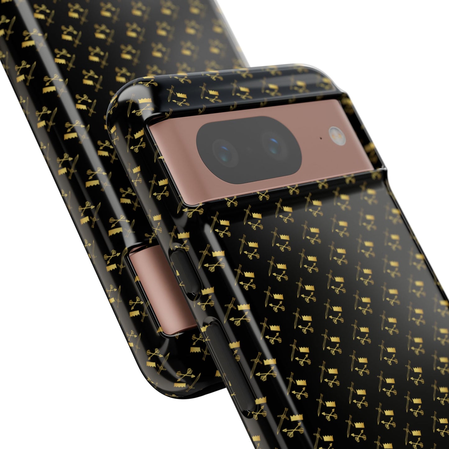 Gold and Bold Warrior Pattern - Tough Phone Cases