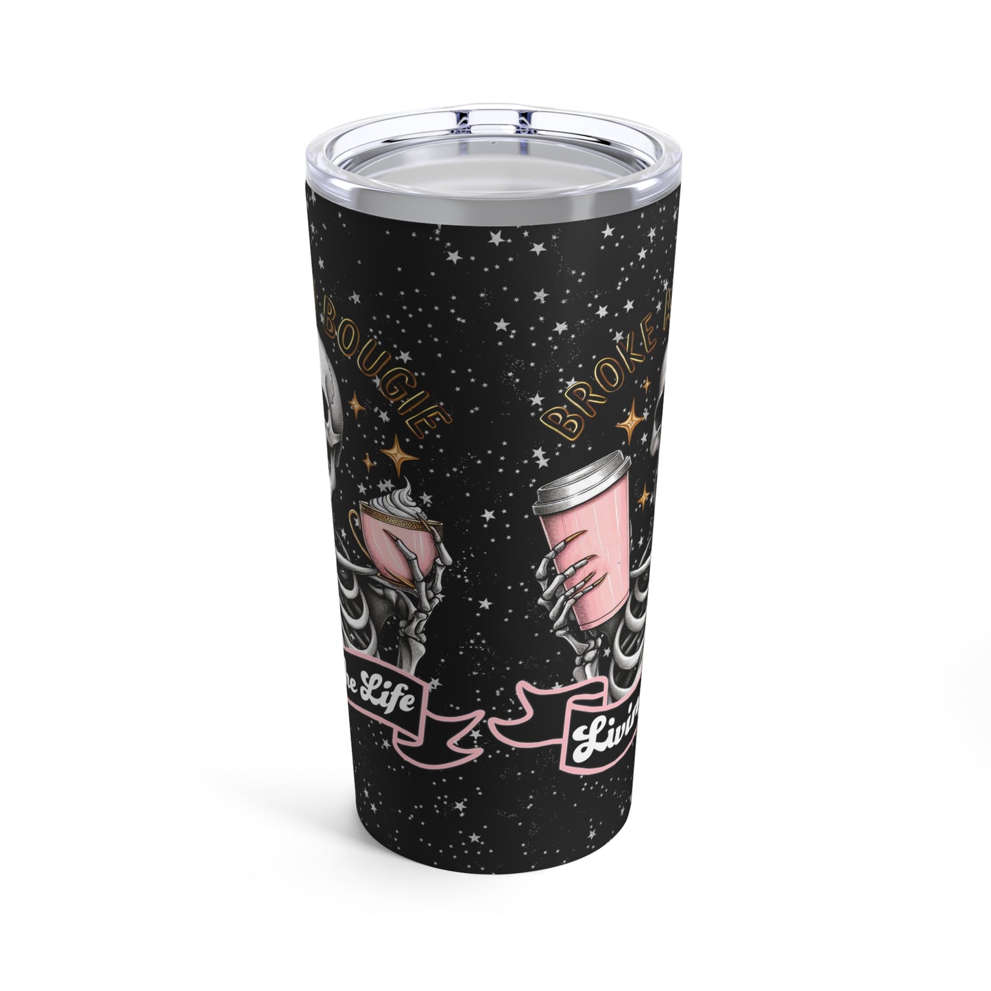 Broke and Bougie (silver) - 20oz Tumbler