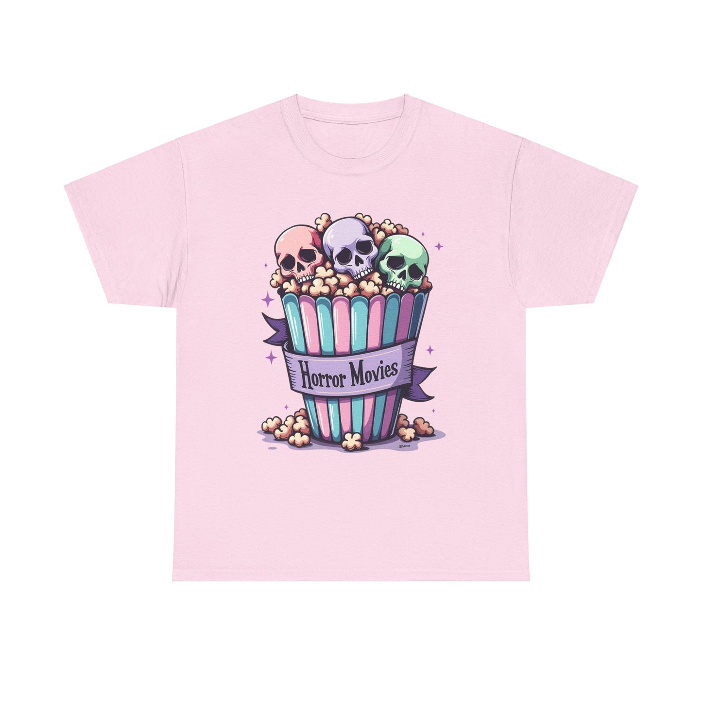 Horror Movies Popcorn Bucket - Unisex Heavy Cotton Tee