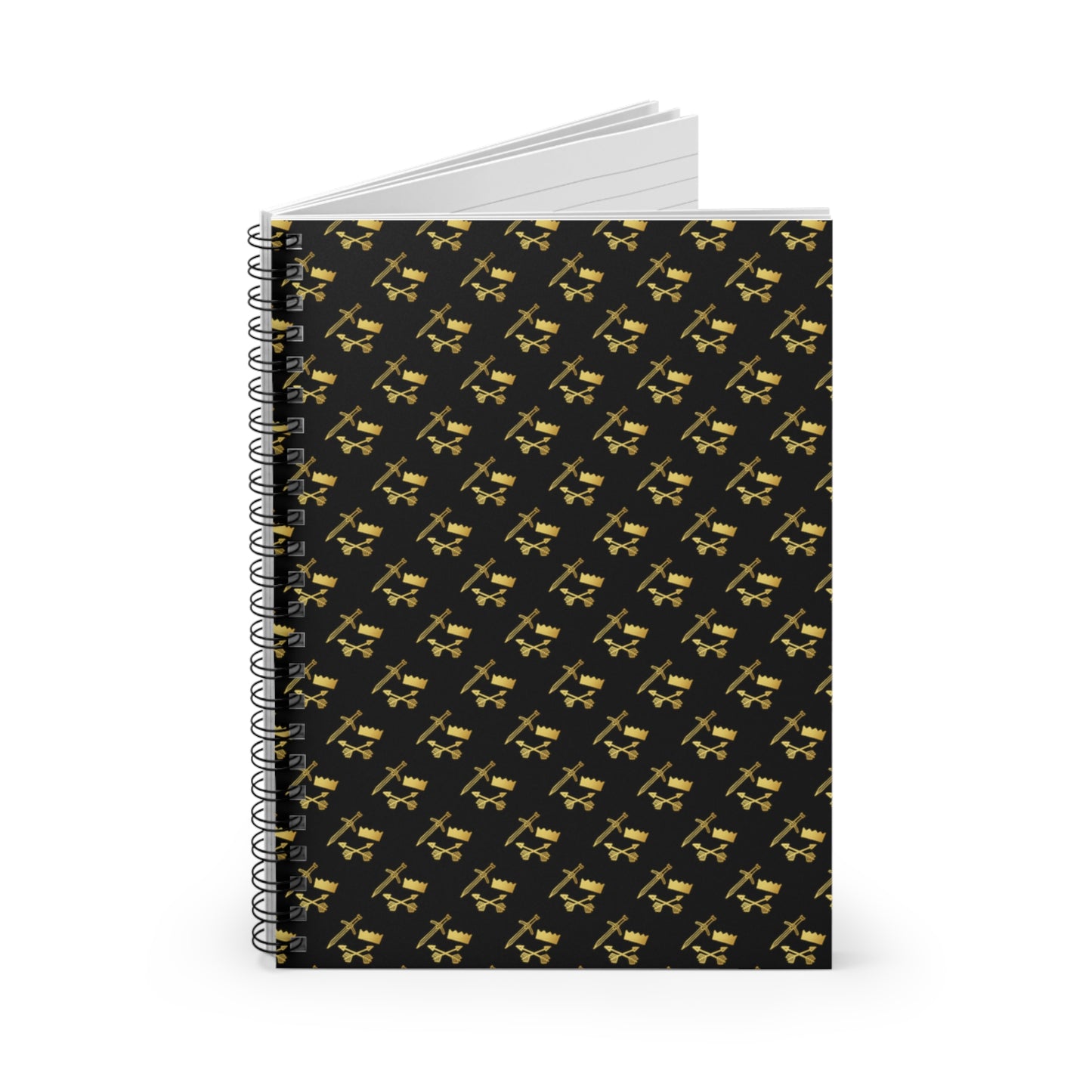 Gold and Bold Warrior - Spiral Notebook - Ruled Line