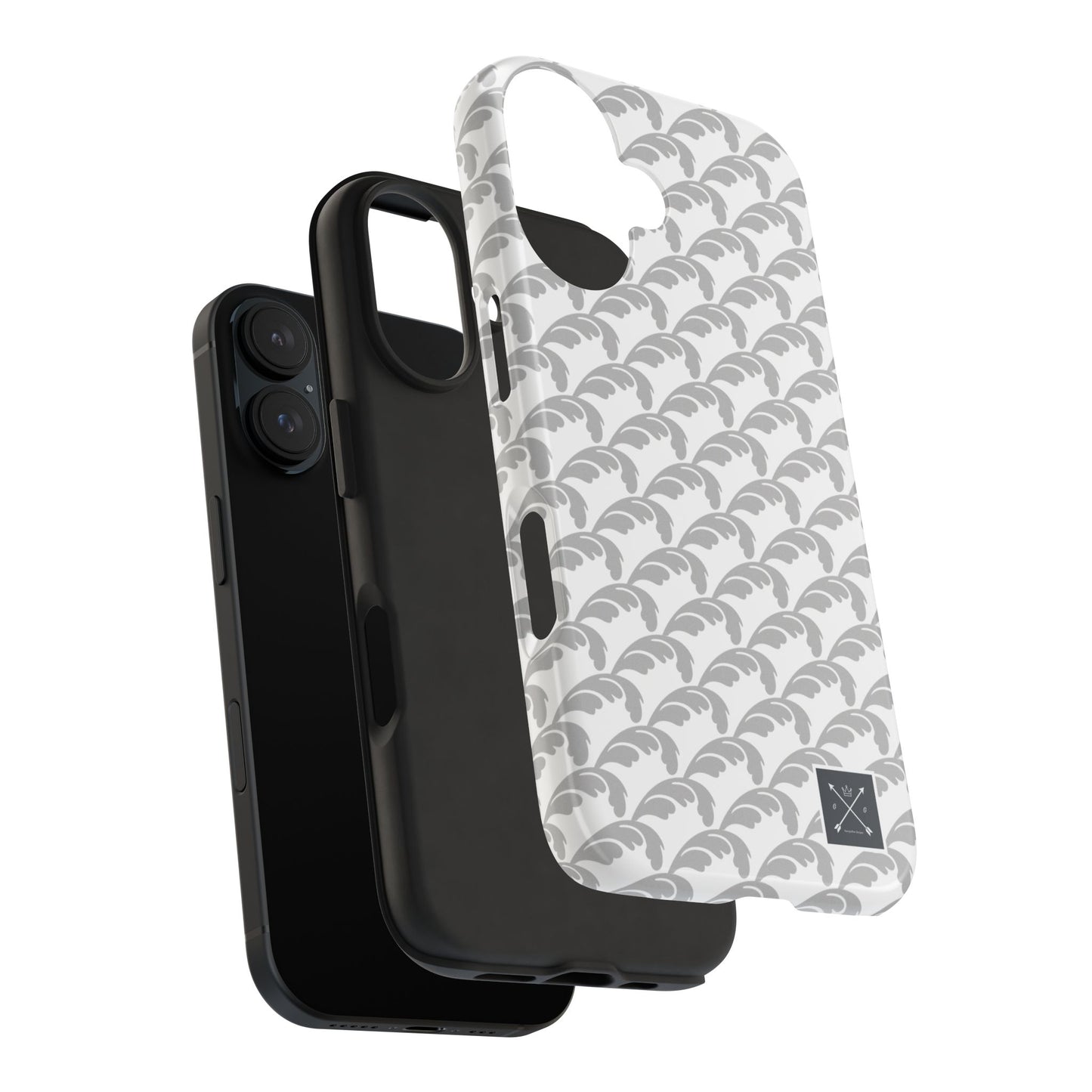 Beautiful Beloved Flourish (white/silver) - Tough Phone Cases