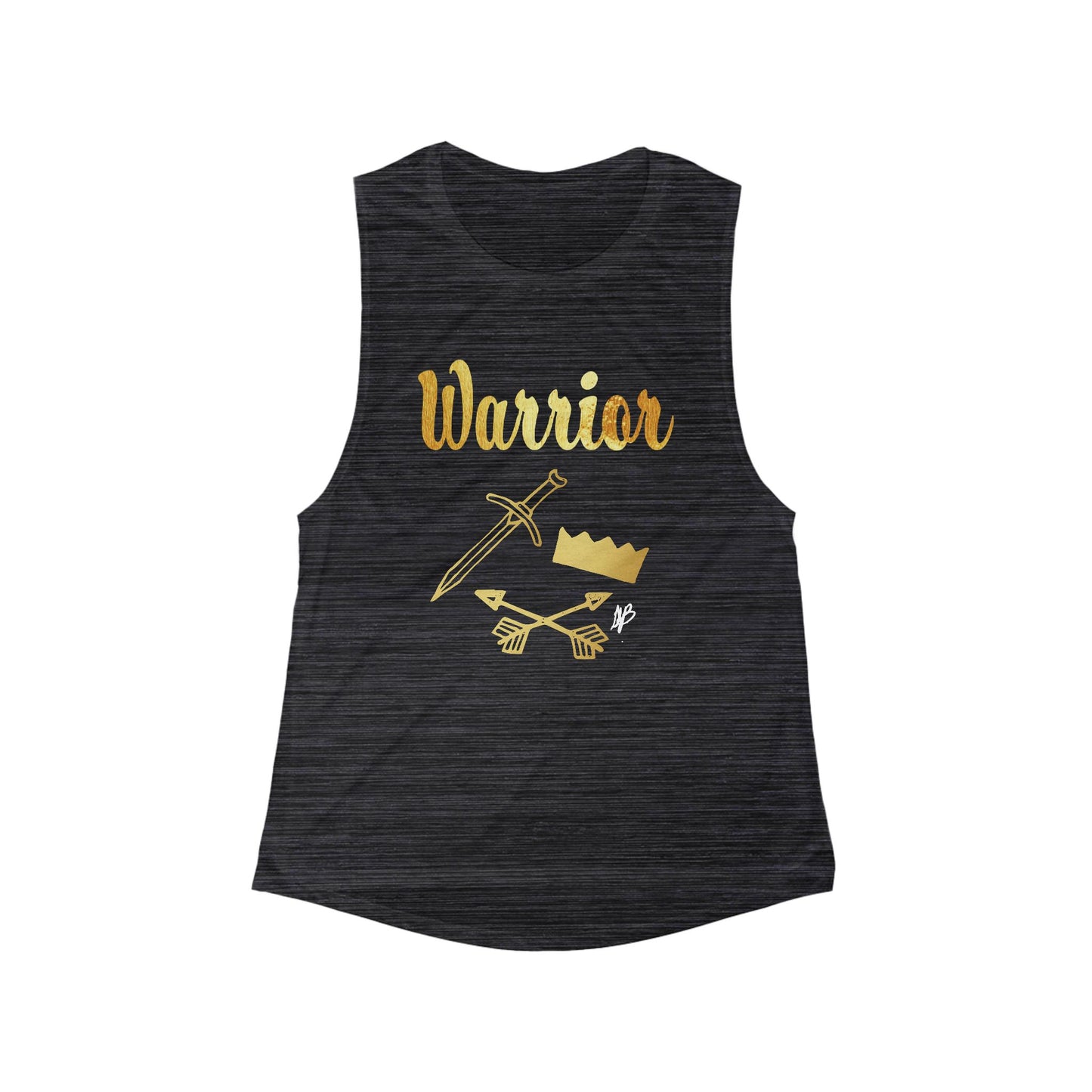 Women's Gold and Bold Warrior - Flowy Scoop Muscle Tank