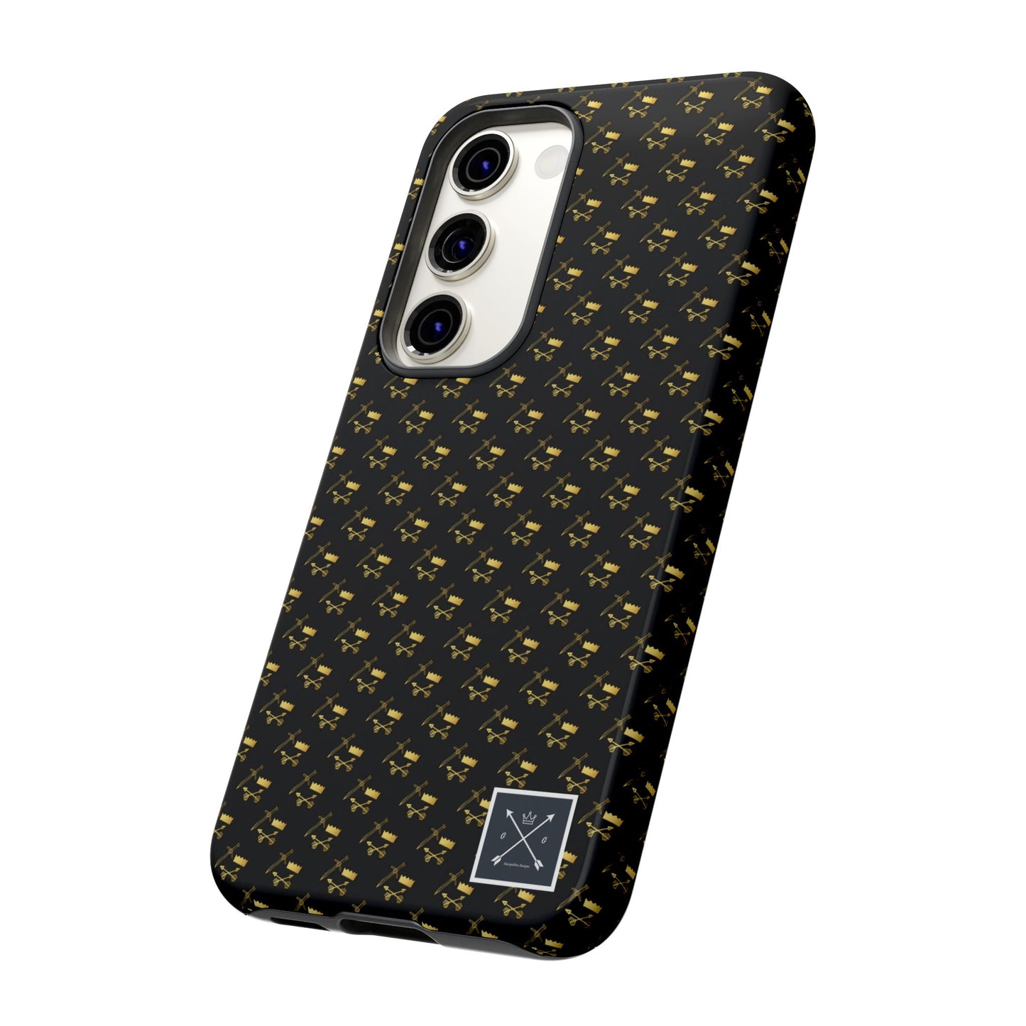 Gold and Bold Warrior Pattern - Tough Phone Cases