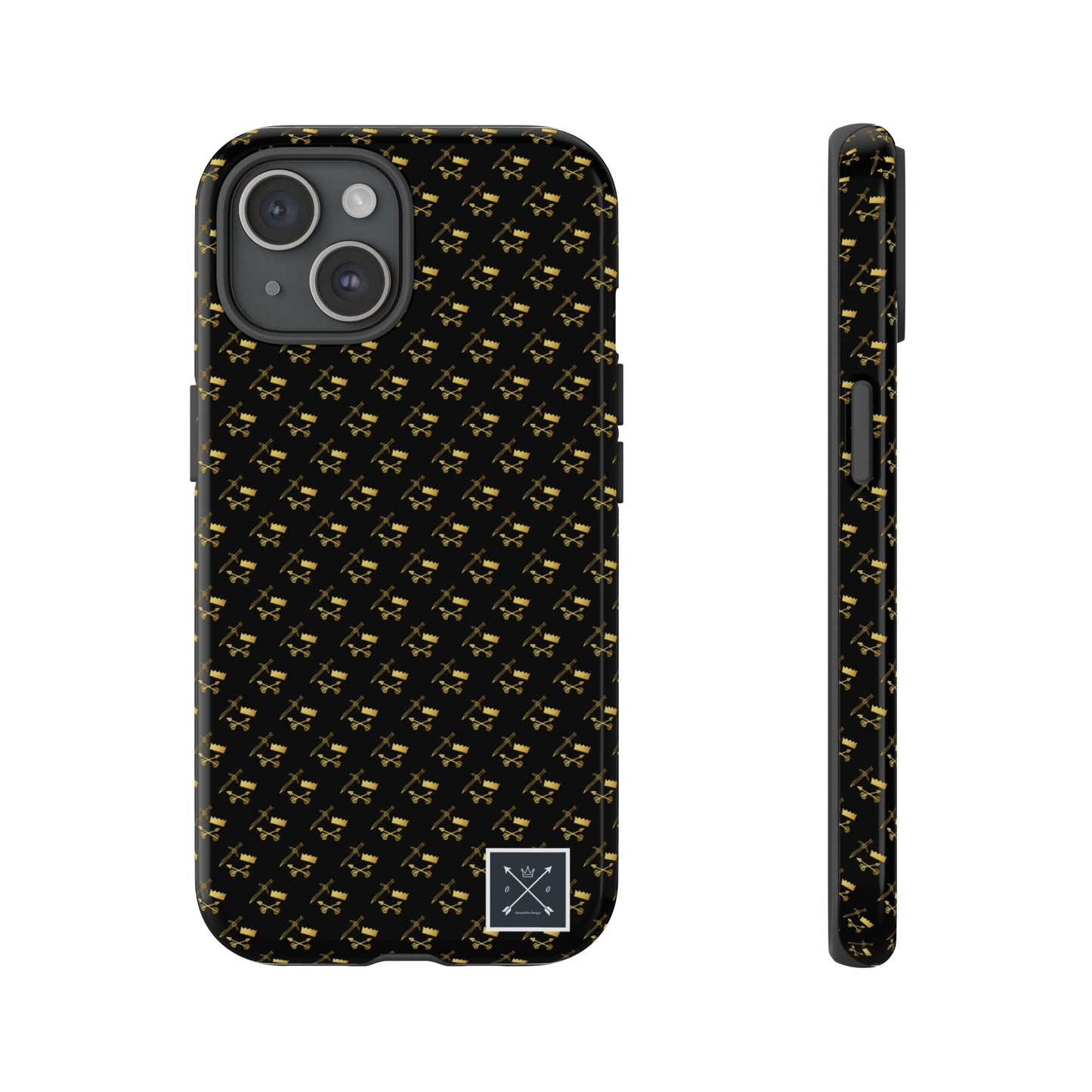 Gold and Bold Warrior Pattern - Tough Phone Cases