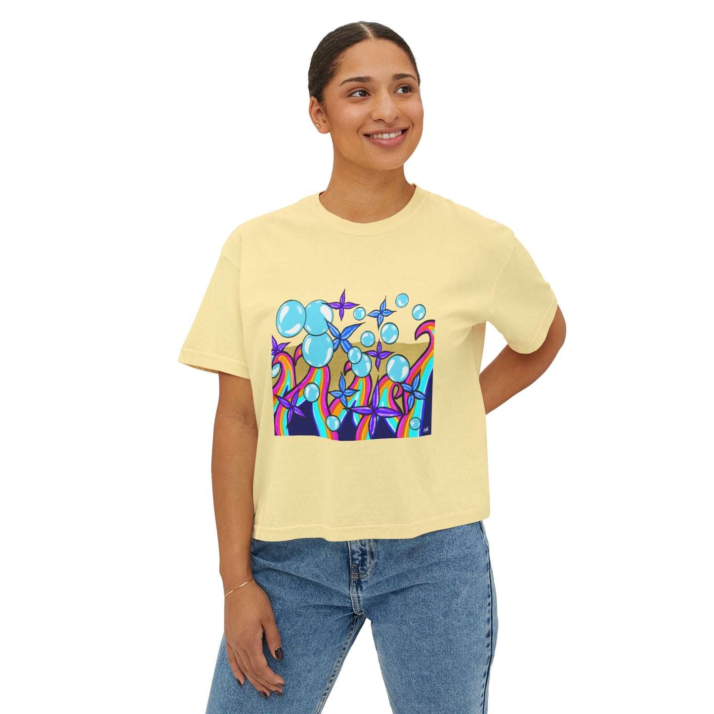 Bubble Rave - Women's Boxy Tee