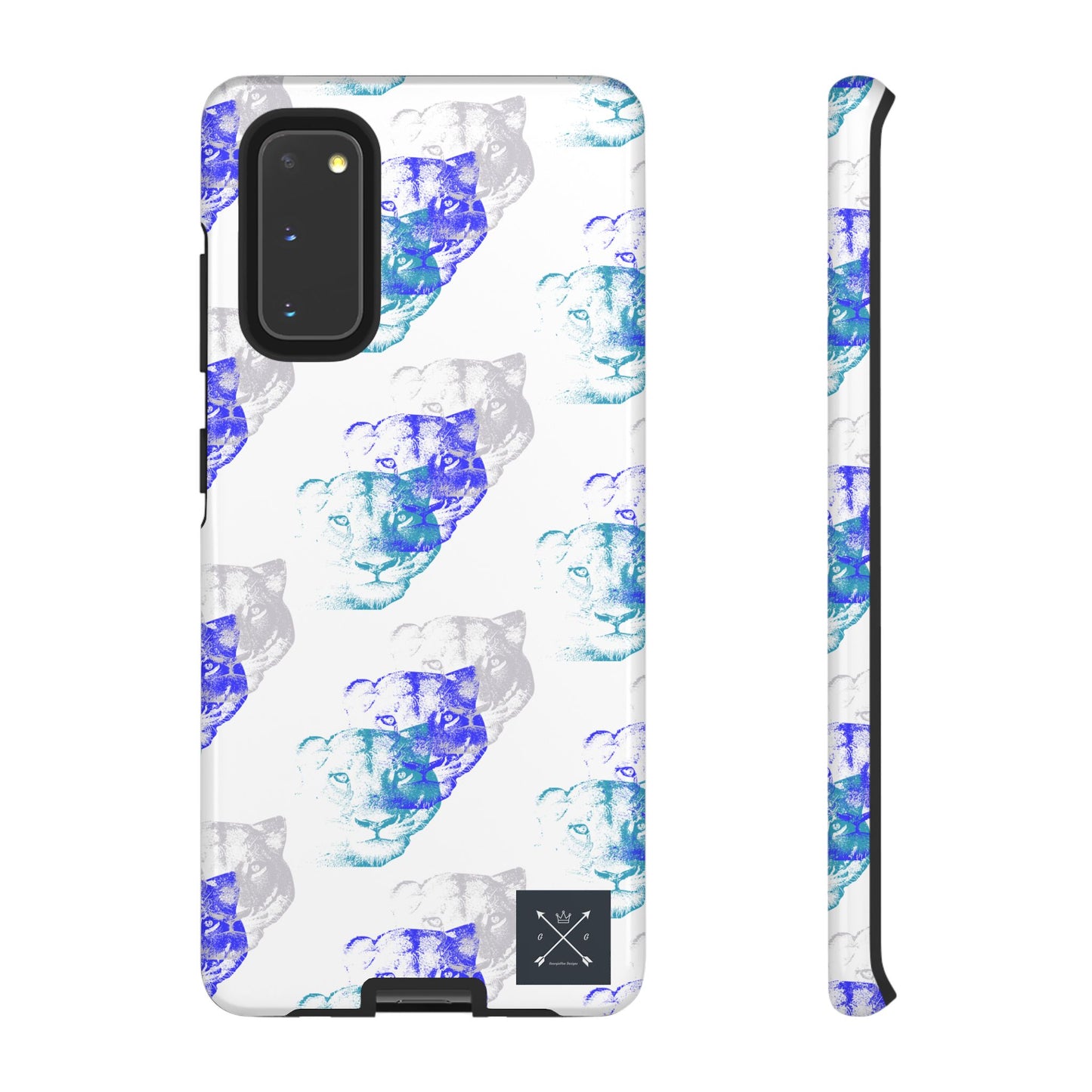 Lioness Arising (white/pattern) - Tough Phone Cases