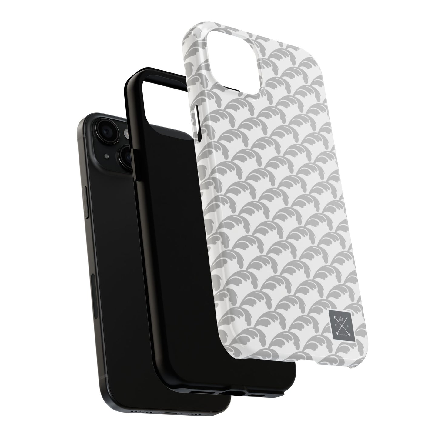 Beautiful Beloved Flourish (white/silver) - Tough Phone Cases