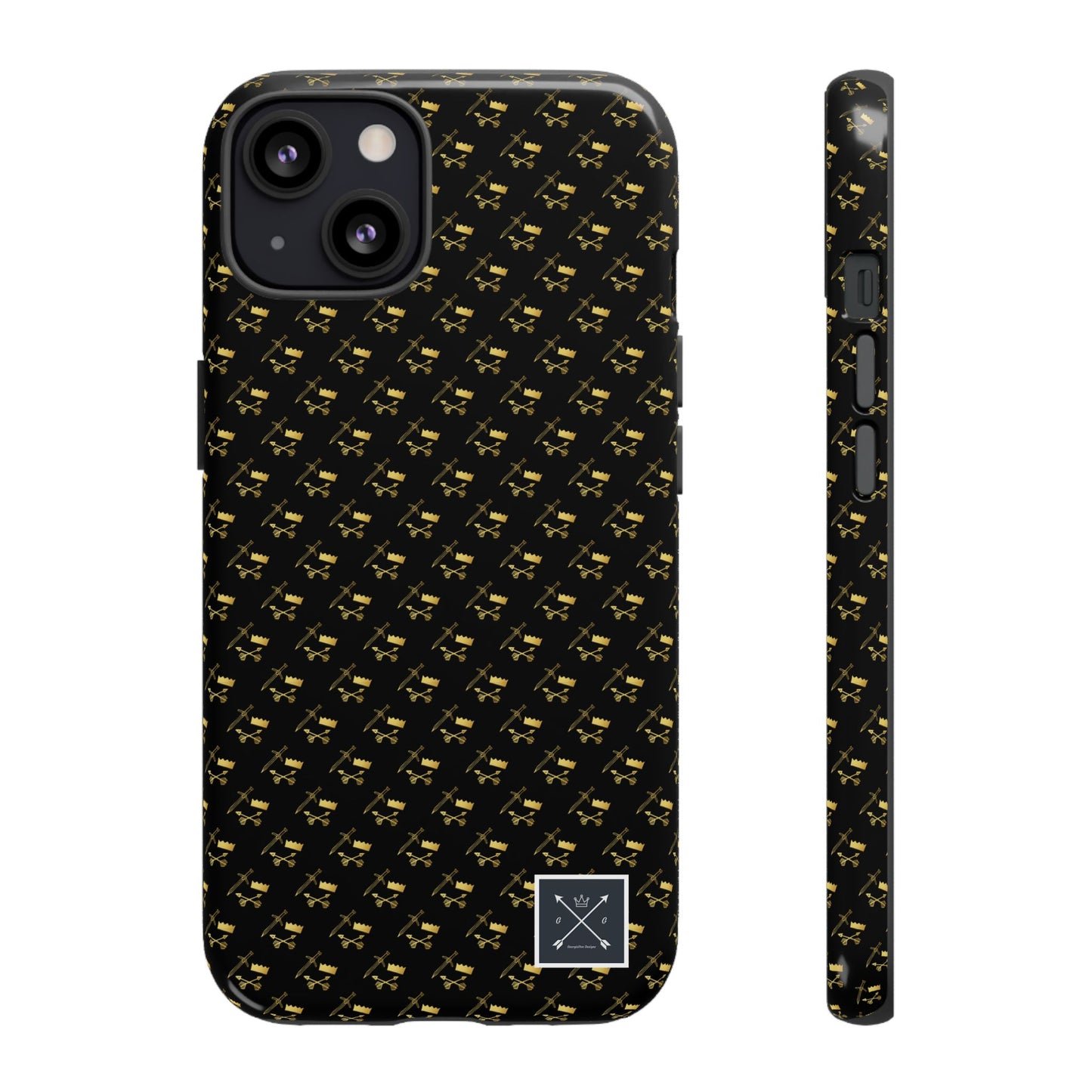 Gold and Bold Warrior Pattern - Tough Phone Cases