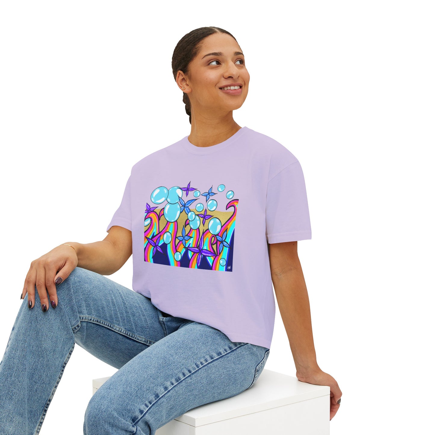Bubble Rave - Women's Boxy Tee