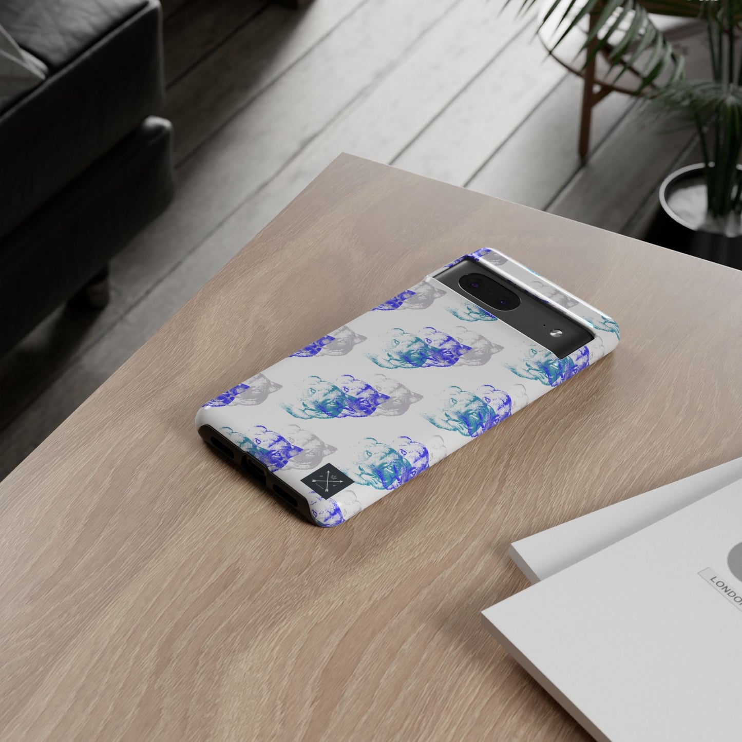 Lioness Arising (white/pattern) - Tough Phone Cases