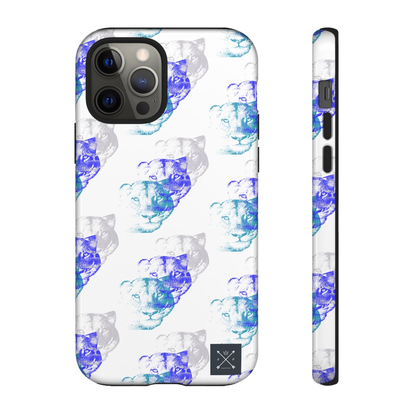 Lioness Arising (white/pattern) - Tough Phone Cases