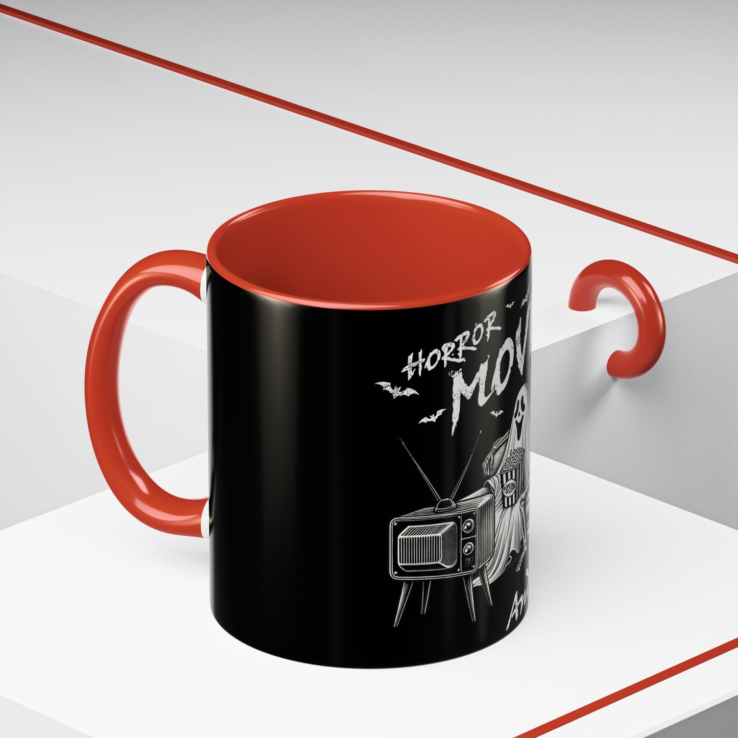 Horror Movies and Chill - Accent Coffee Mug (11, 15oz)