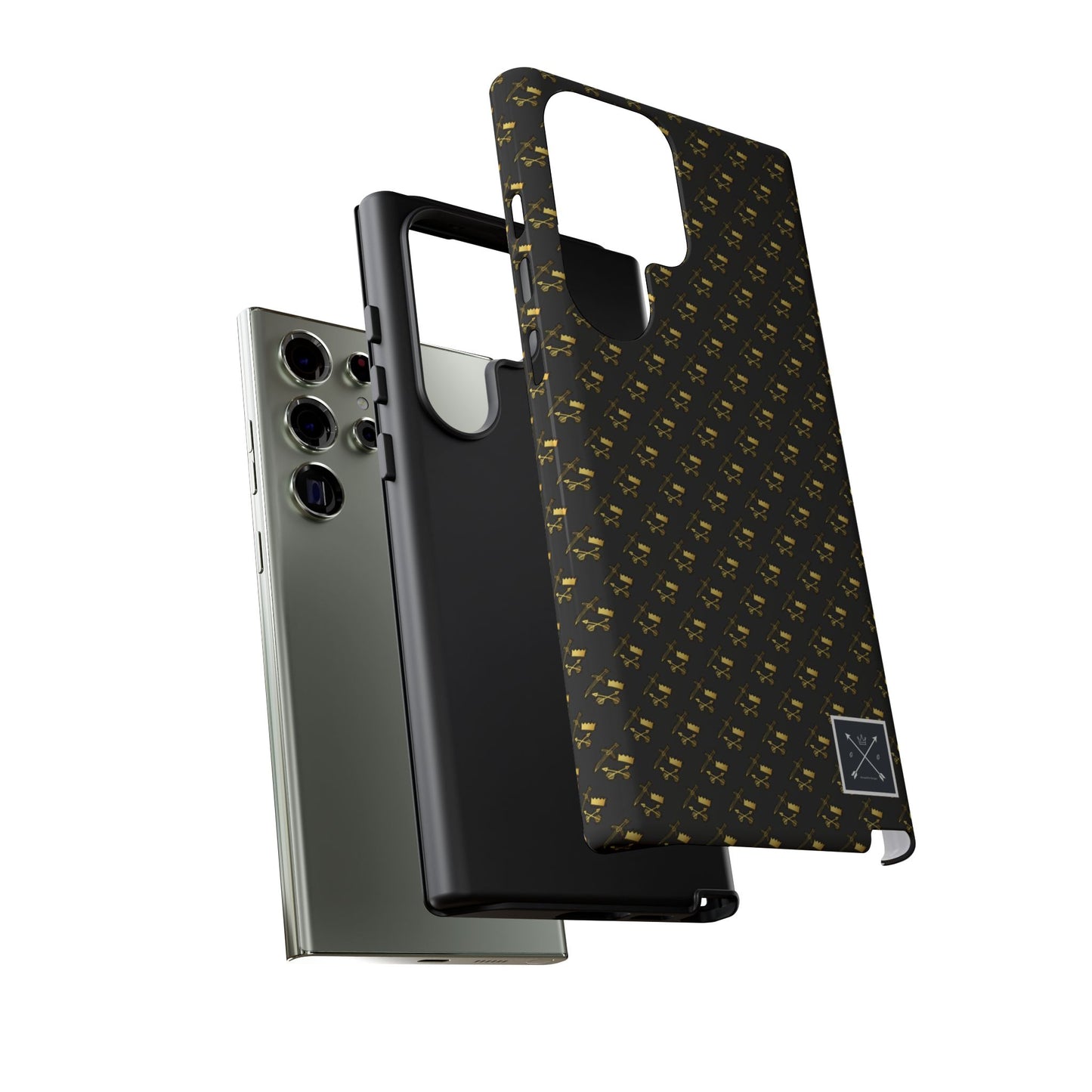 Gold and Bold Warrior Pattern - Tough Phone Cases
