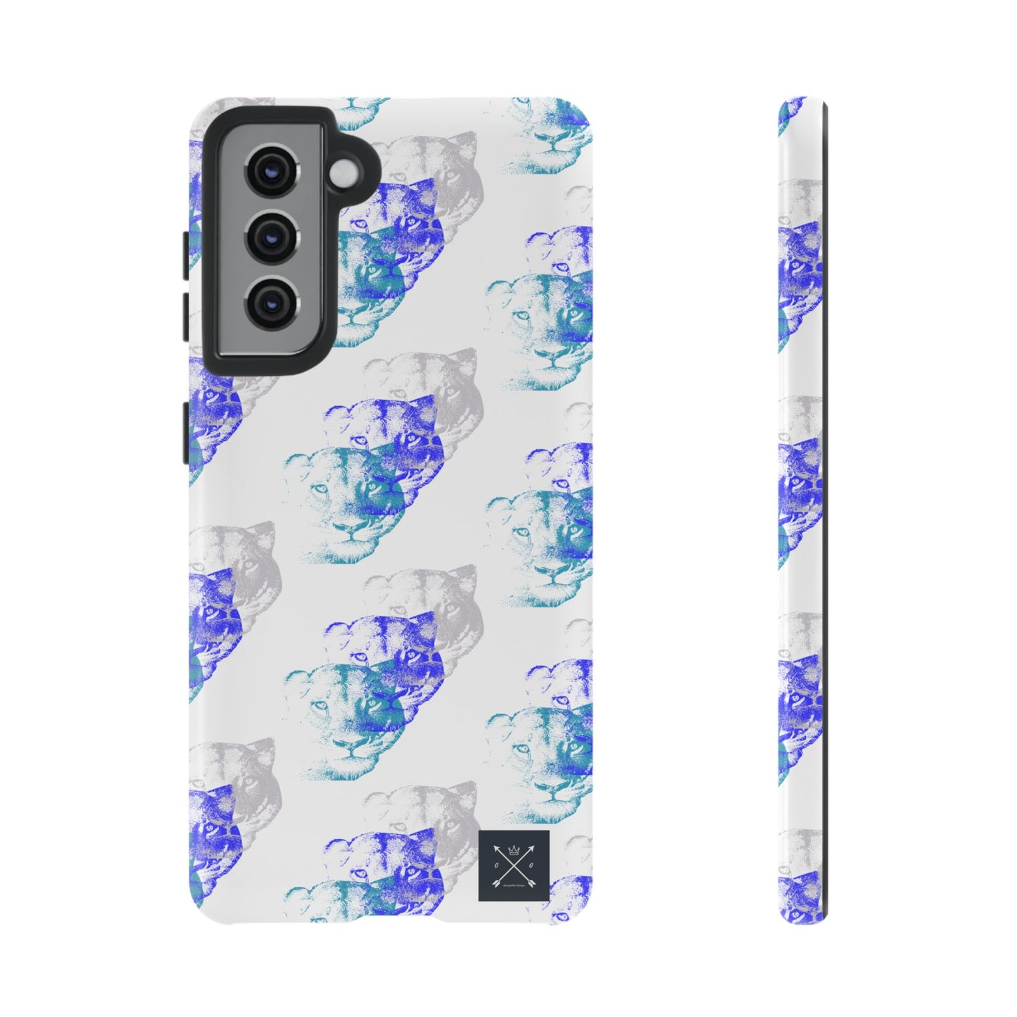 Lioness Arising (white/pattern) - Tough Phone Cases