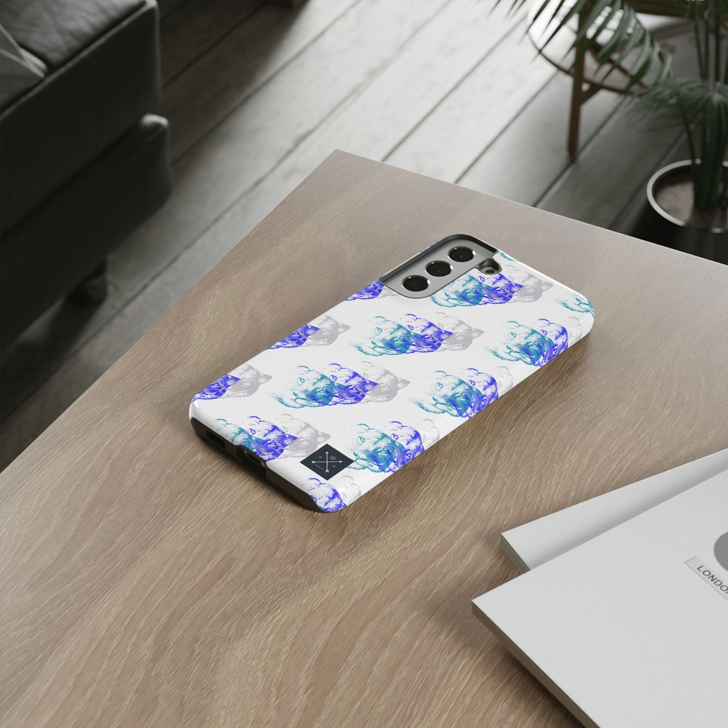 Lioness Arising (white/pattern) - Tough Phone Cases