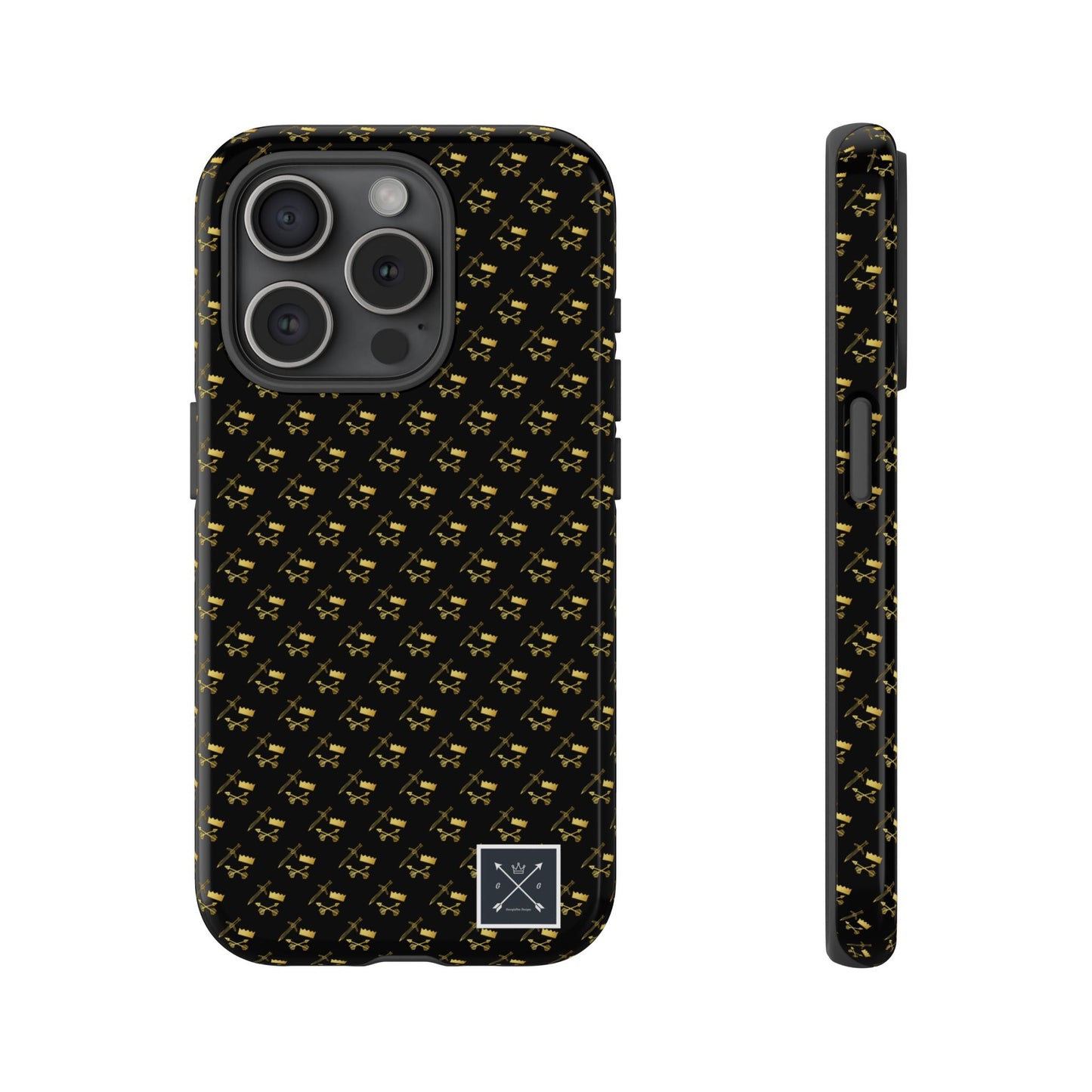 Gold and Bold Warrior Pattern - Tough Phone Cases