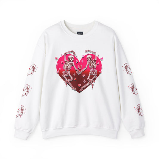 Dancing Skeleton Lovers - Crewneck Sweatshirt