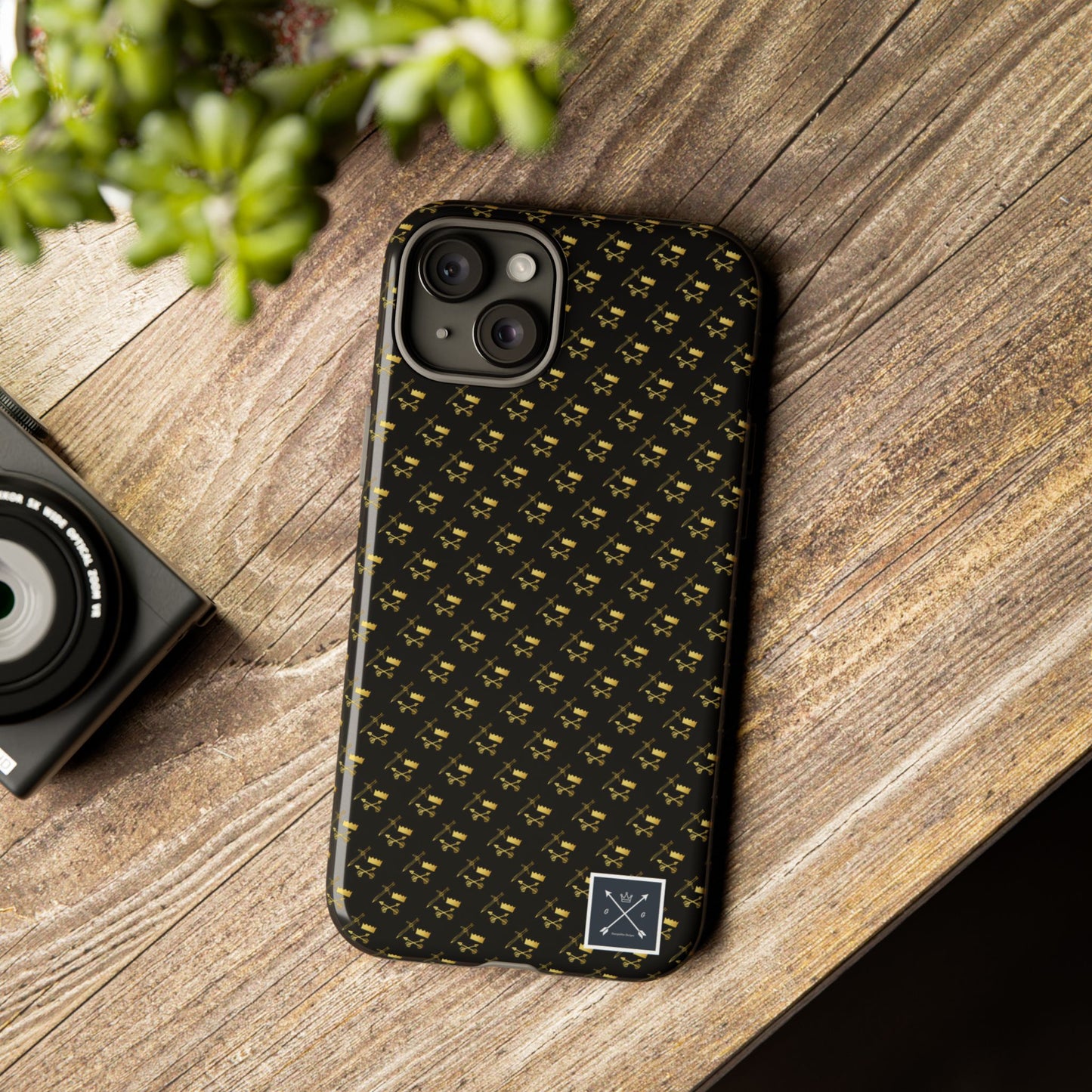 Gold and Bold Warrior Pattern - Tough Phone Cases