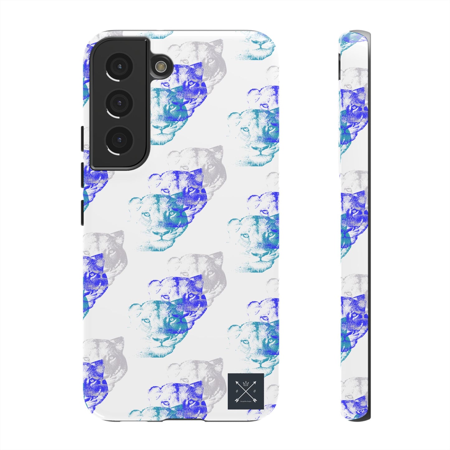 Lioness Arising (white/pattern) - Tough Phone Cases